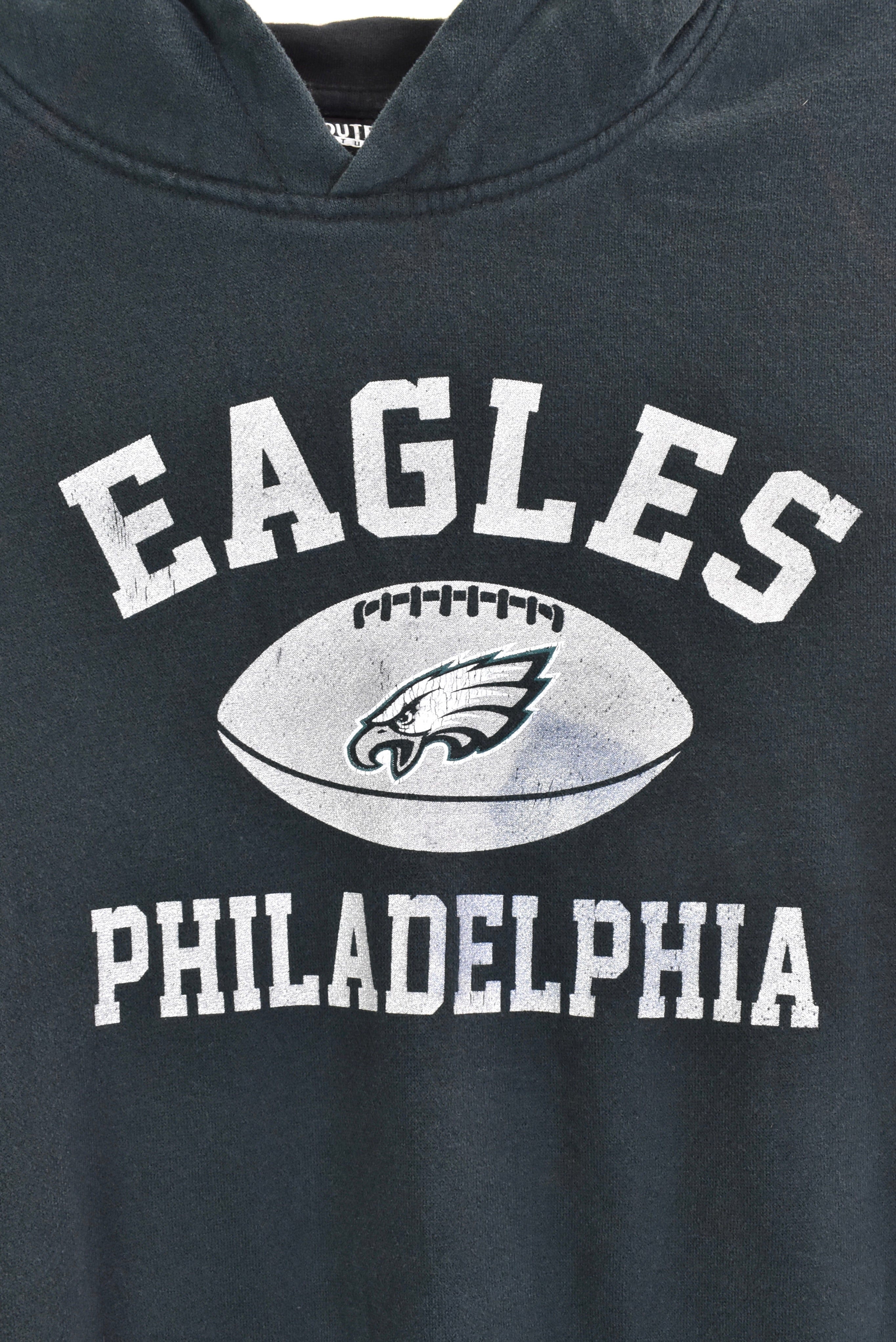 Vintage NFL Philadelphia Eagles black hoodie | Large PRO SPORT