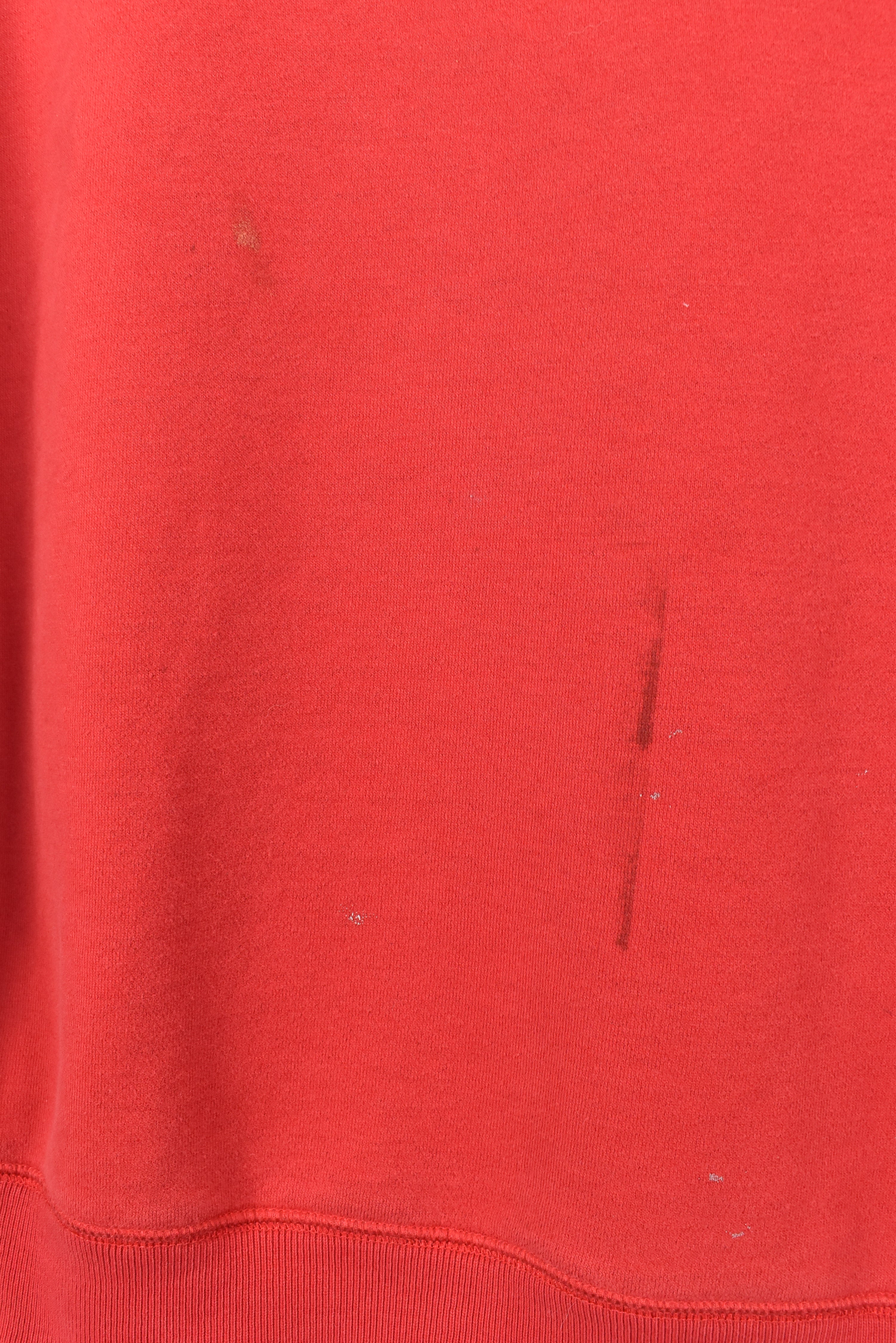 VINTAGE NAUTICA EMBROIDERED RED SWEATSHIRT | XL NAUTICA