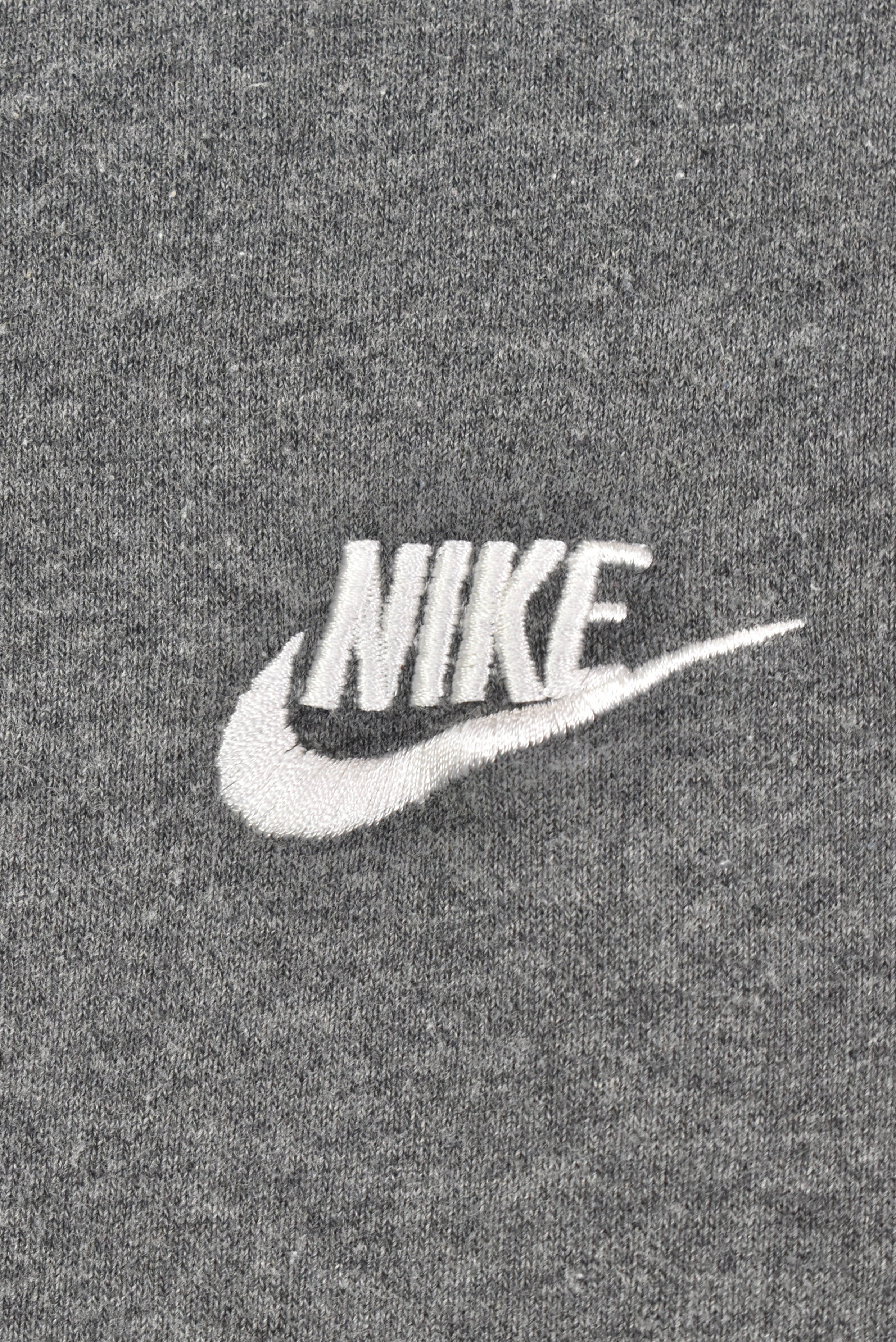 Vintage Nike hoodie, pullover embroidered sweatshirt - XXL, grey NIKE