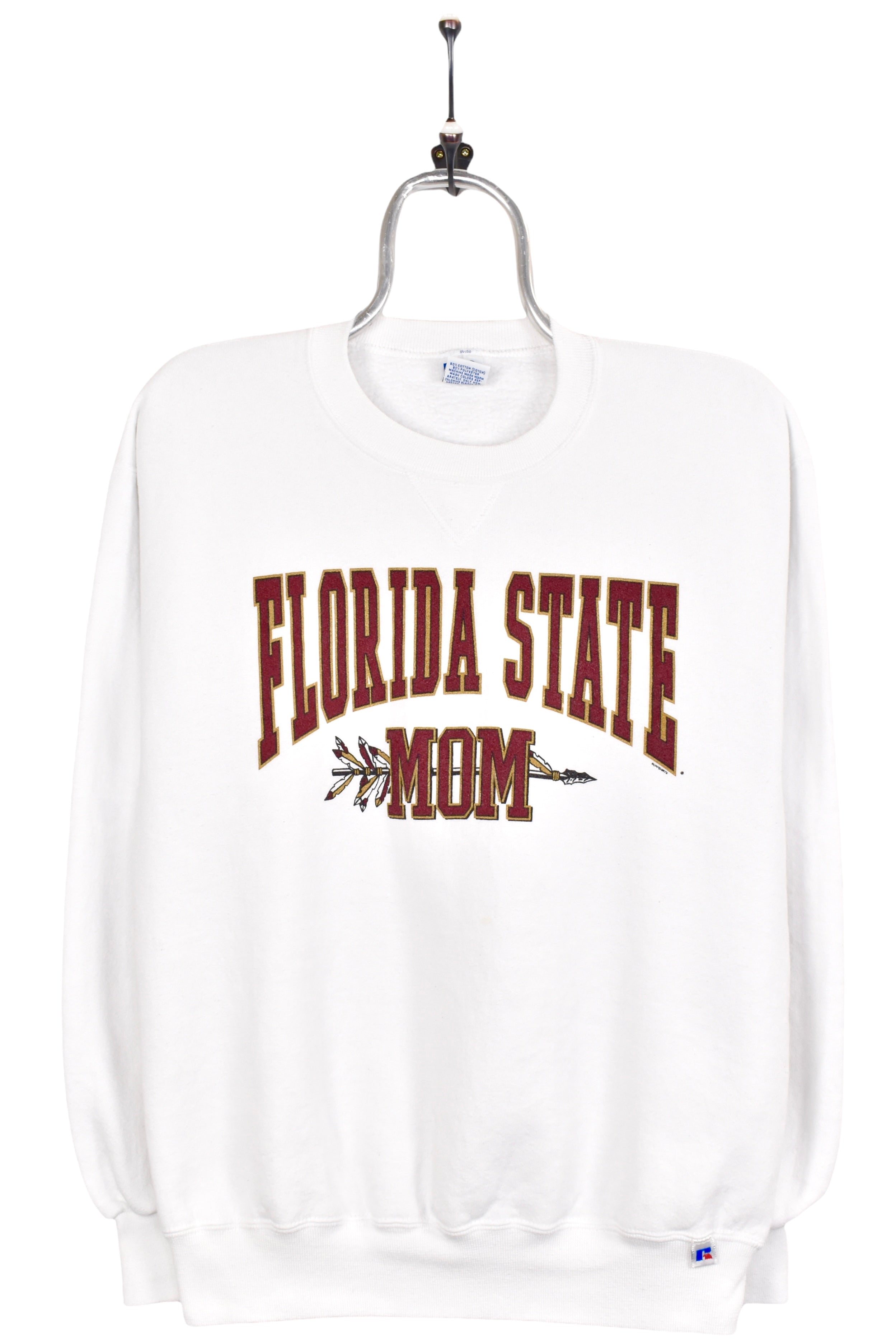 Vintage Florida State University sweatshirt, white graphic crewneck - AU M COLLEGE