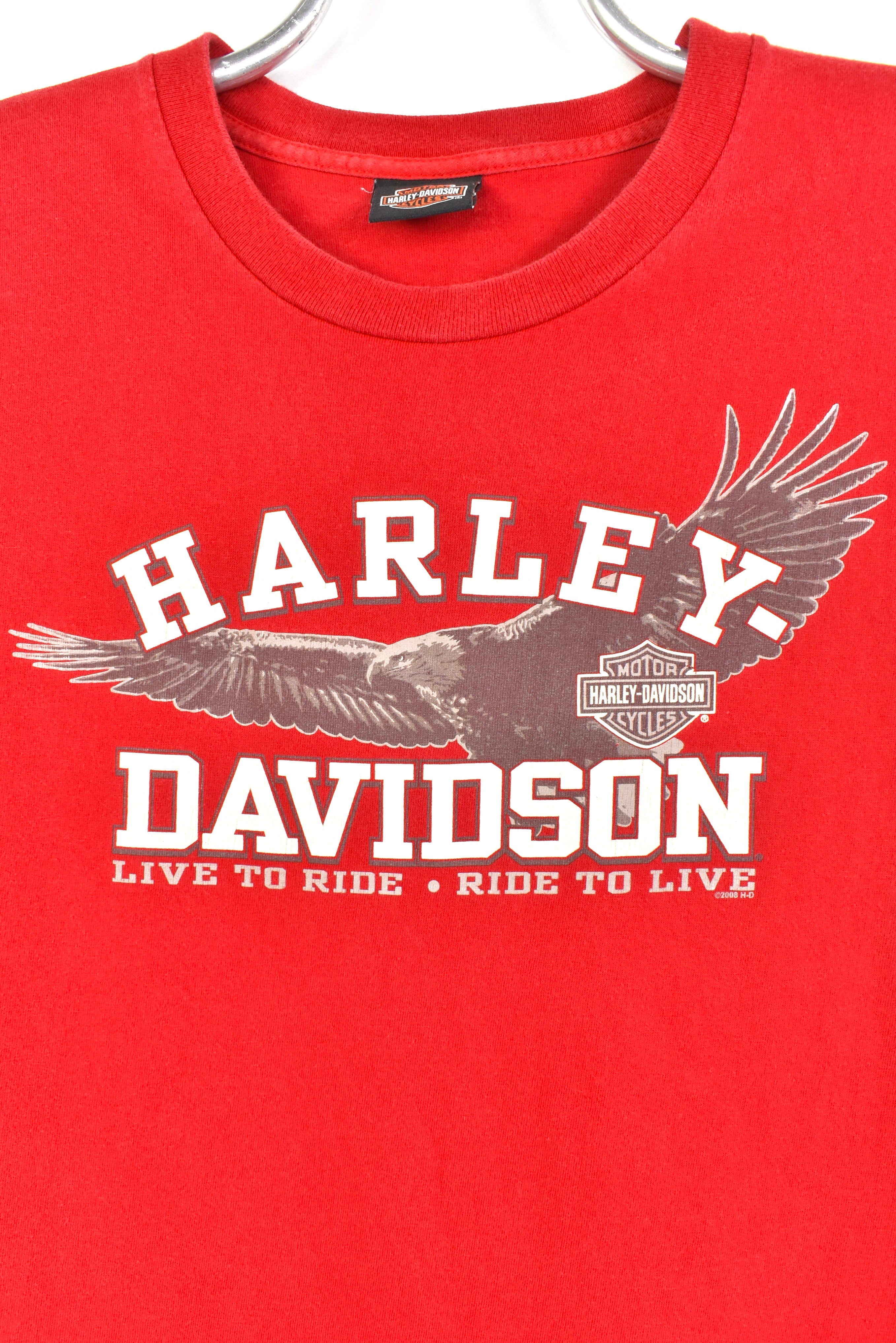 Vintage Harley Davidson red T-Shirt | LARGE HARLEY DAVIDSON