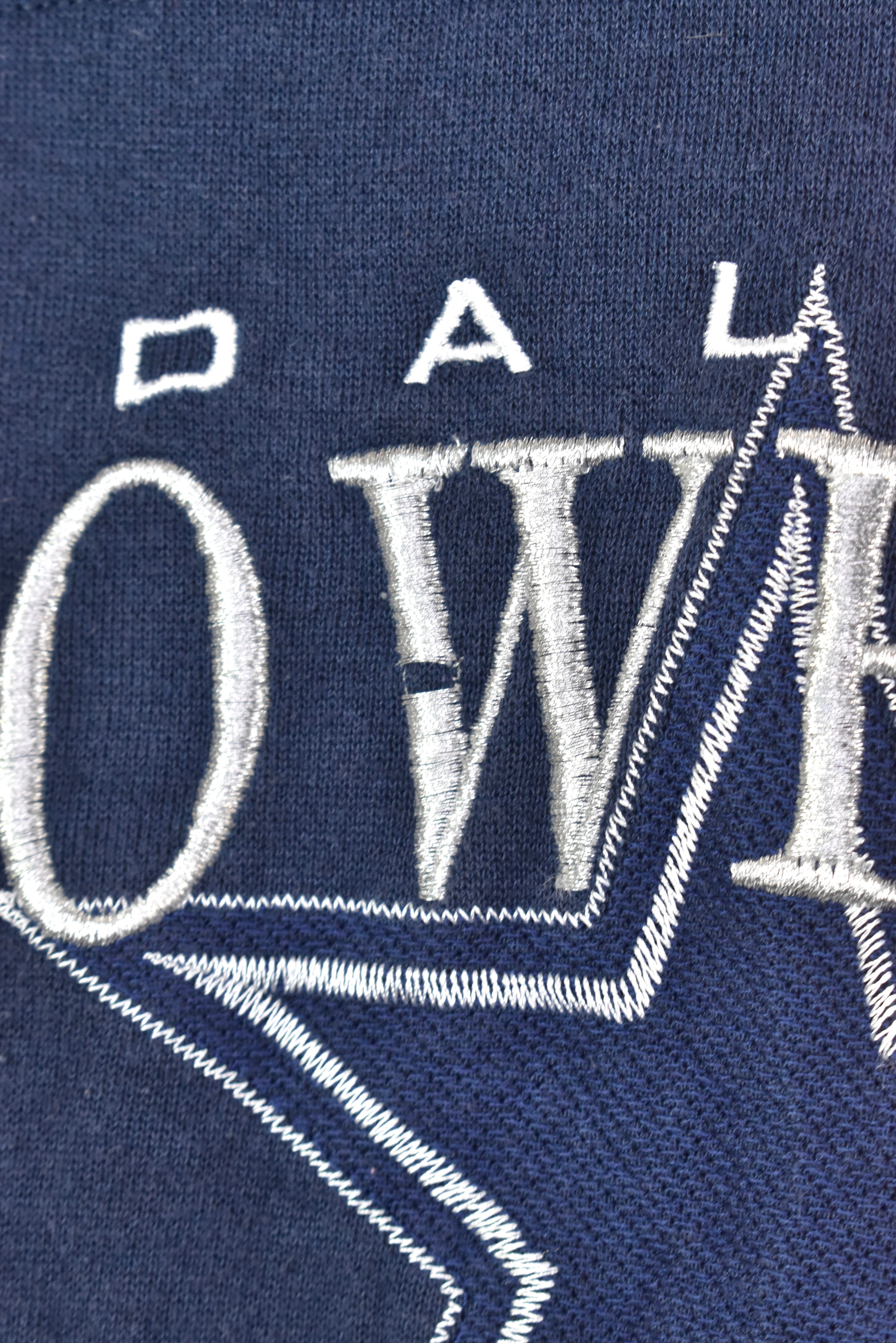Vintage Dallas Cowboys sweatshirt, NFL embroidered crewneck - large, navy blue PRO SPORT
