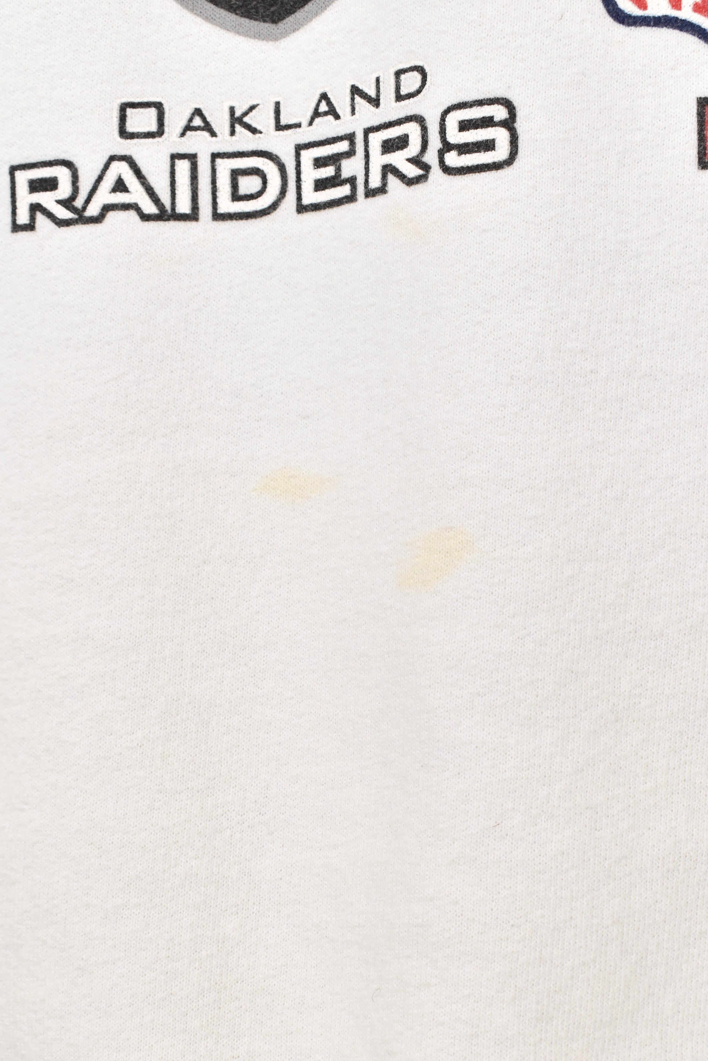 Vintage Super Bowl sweatshirt, NFL Raiders Buccs white graphic crewneck - AU XXL PRO SPORT