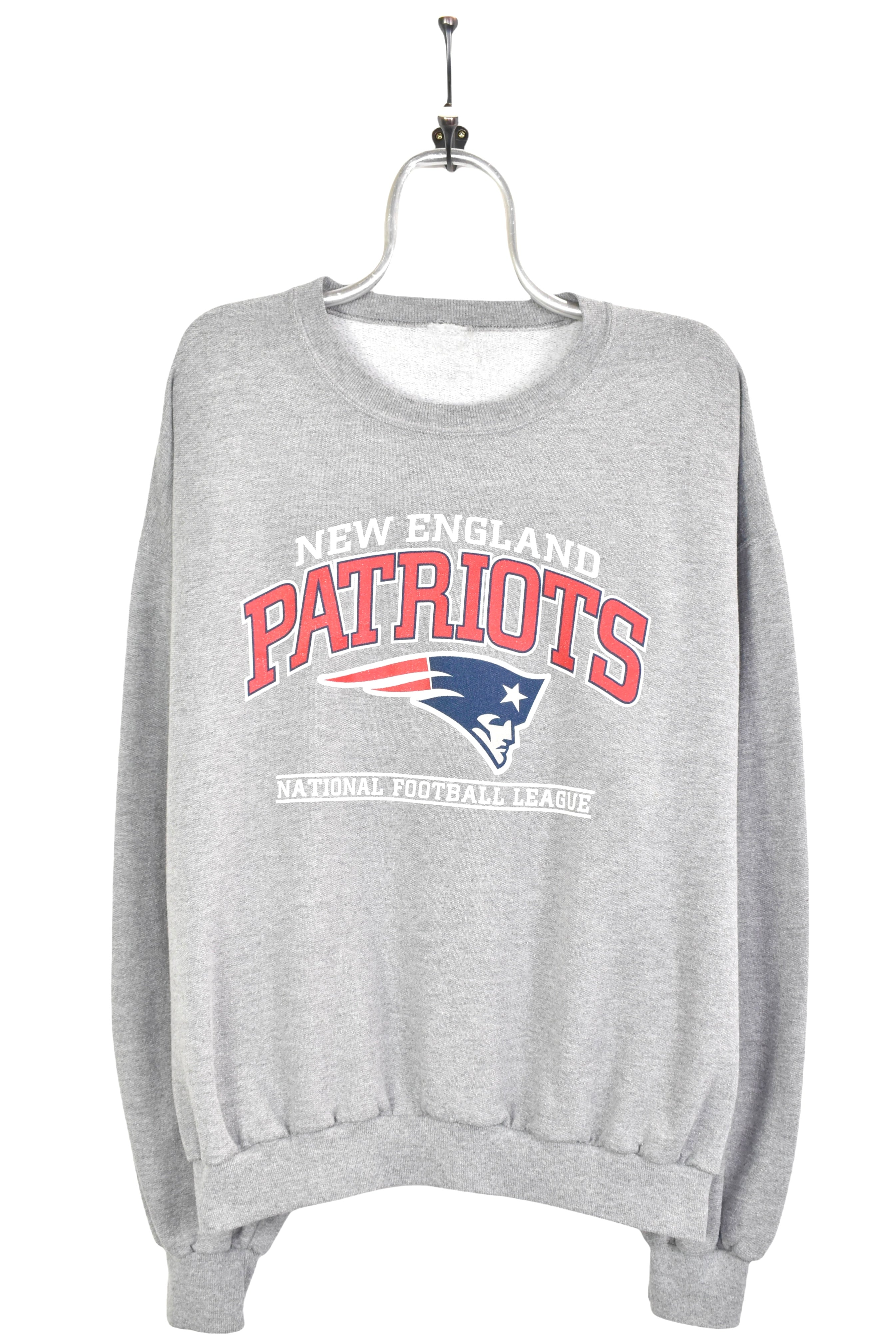 Vintage New England Patriots sweatshirt, NFL grey graphic crewneck - AU XL PRO SPORT