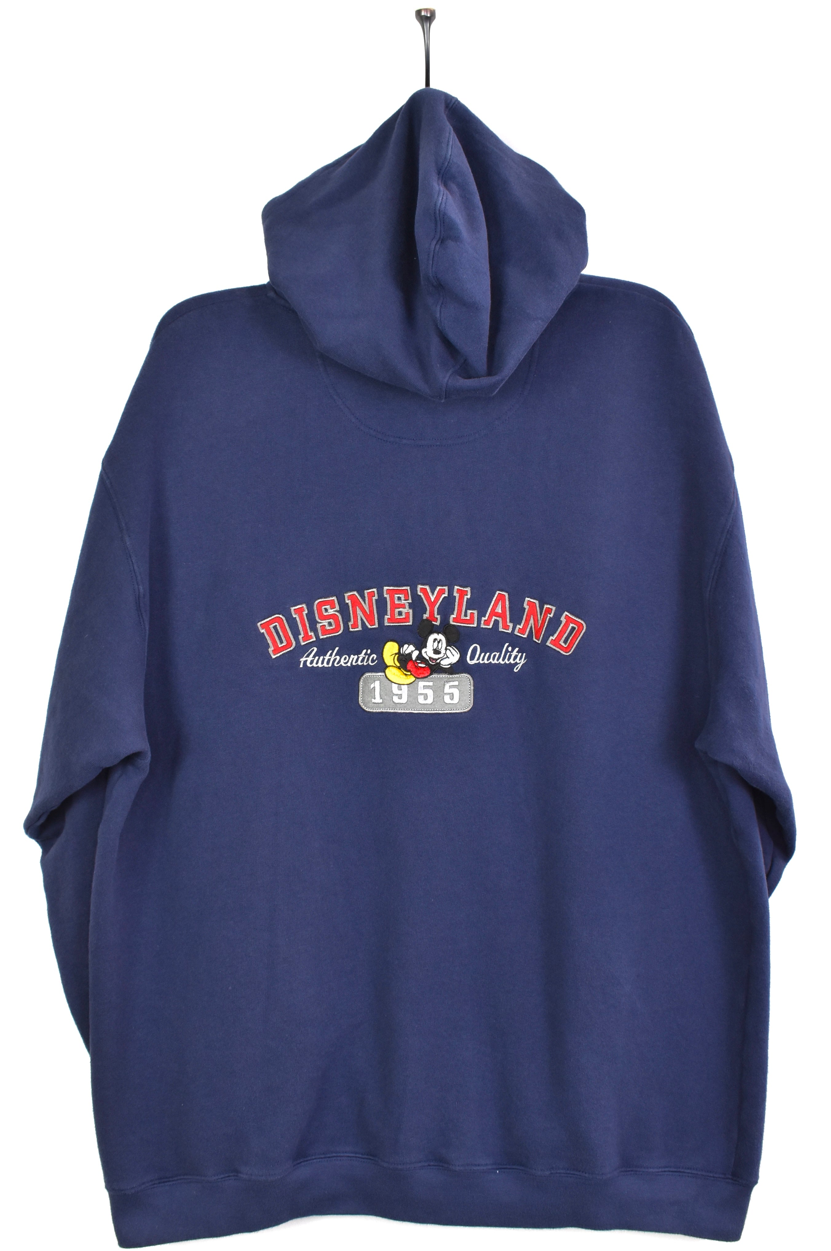 Vintage Disney Mickey Mouse embroidered navy hoodie | XL DISNEY / CARTOON