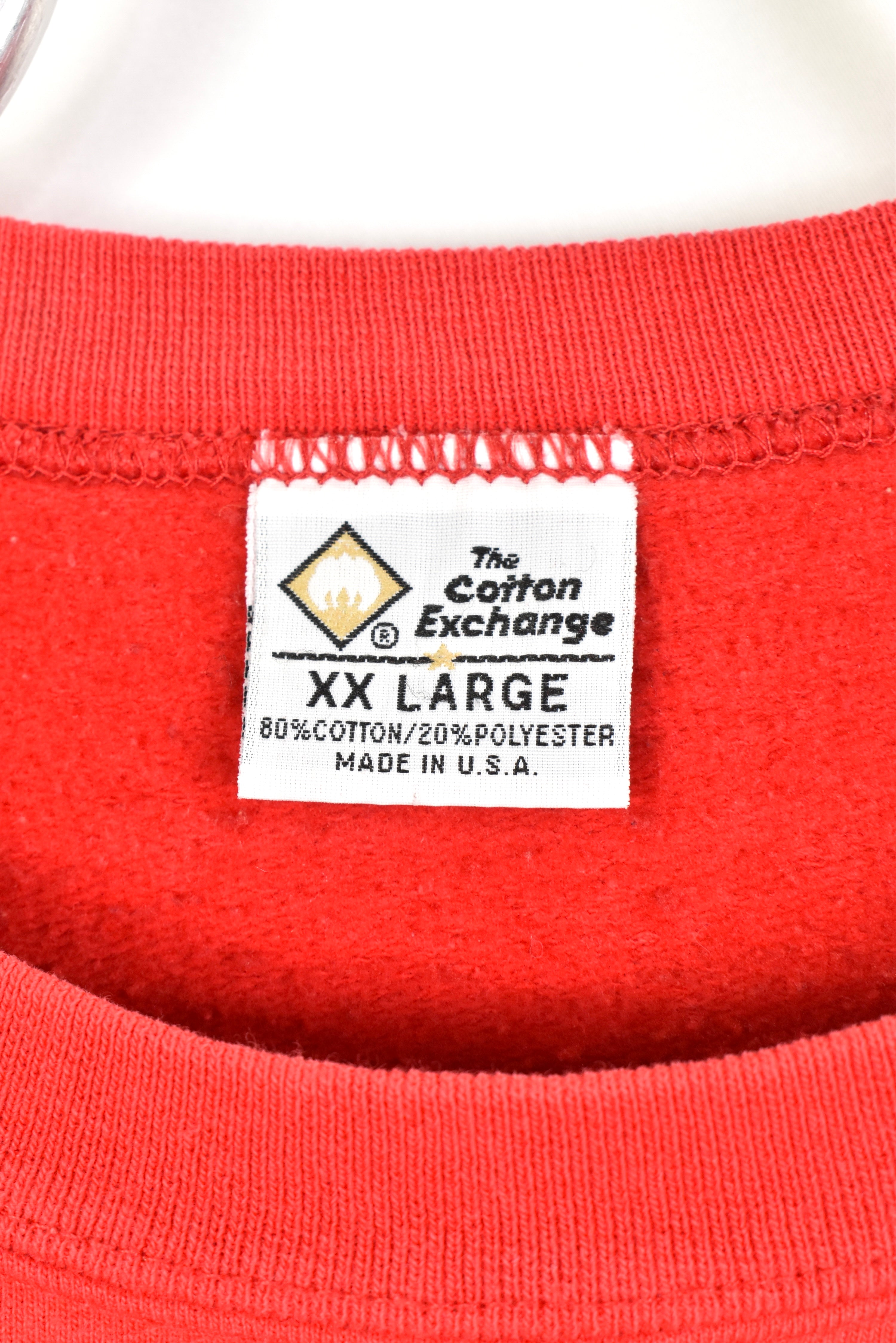 Vintage Ohio State University sweatshirt, 2002 Buckeyes embroidered crewneck - XXL, red COLLEGE
