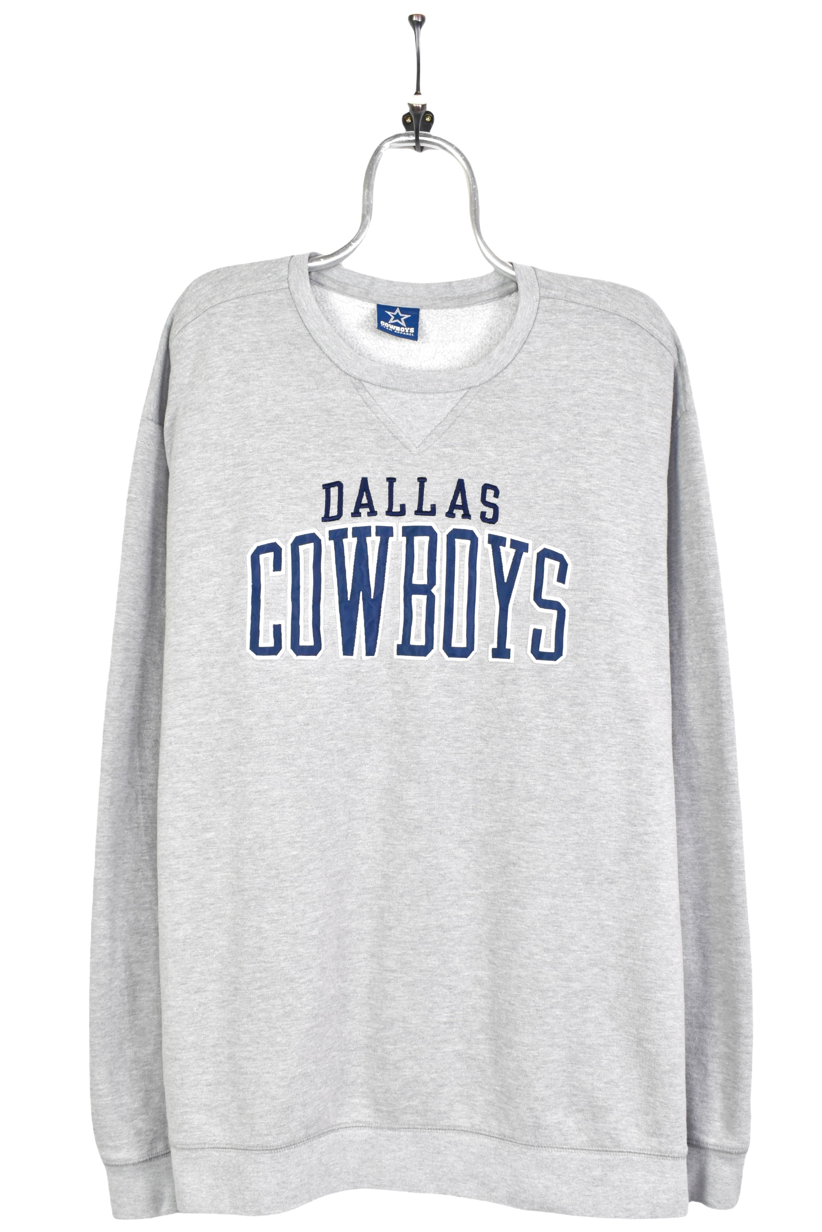 Vintage Dallas Cowboys sweatshirt, NFL grey embroidered crewneck - AU XXL PRO SPORT