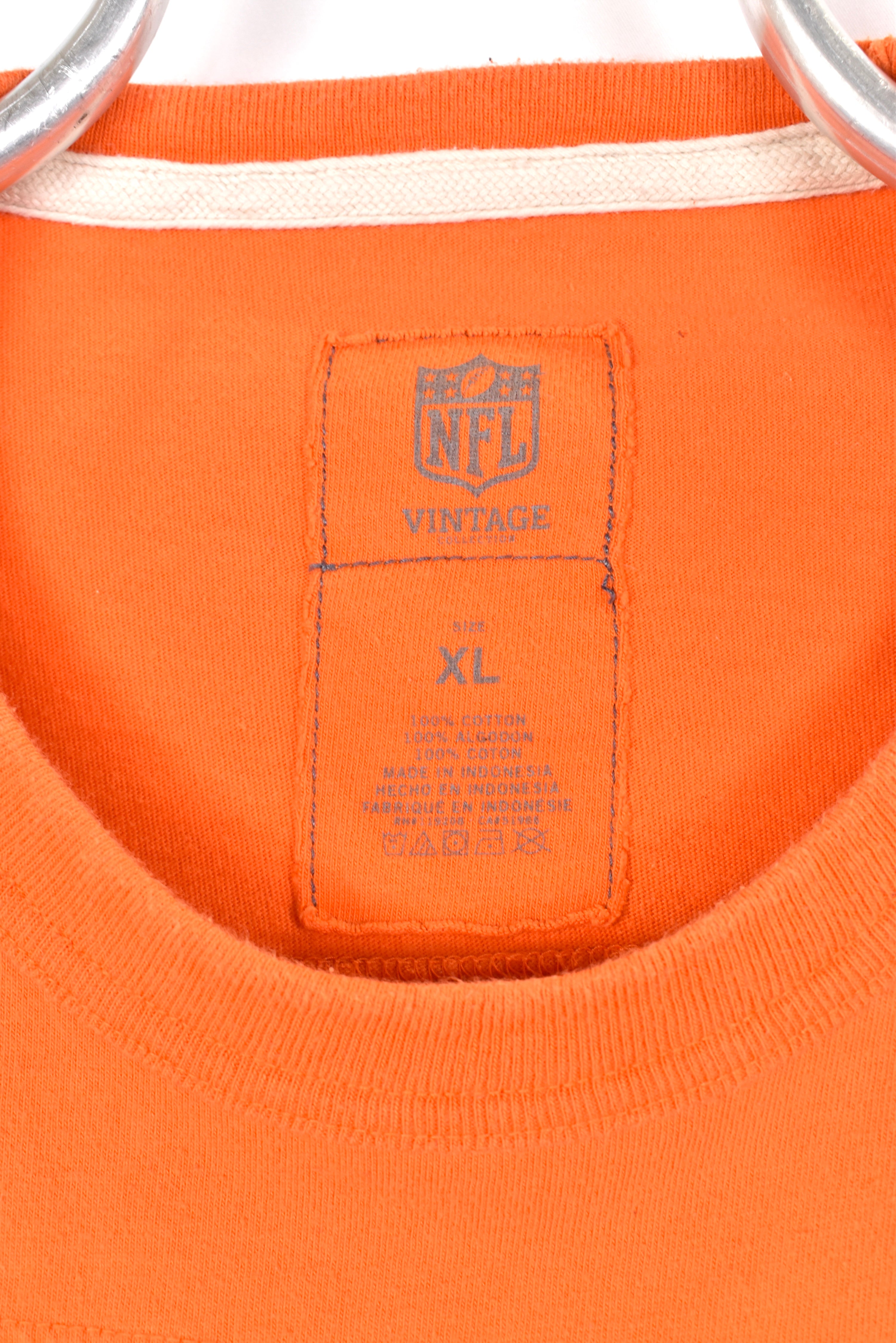 Vintage Miami Dolphins shirt, NFL orange graphic tee - AU XL PRO SPORT