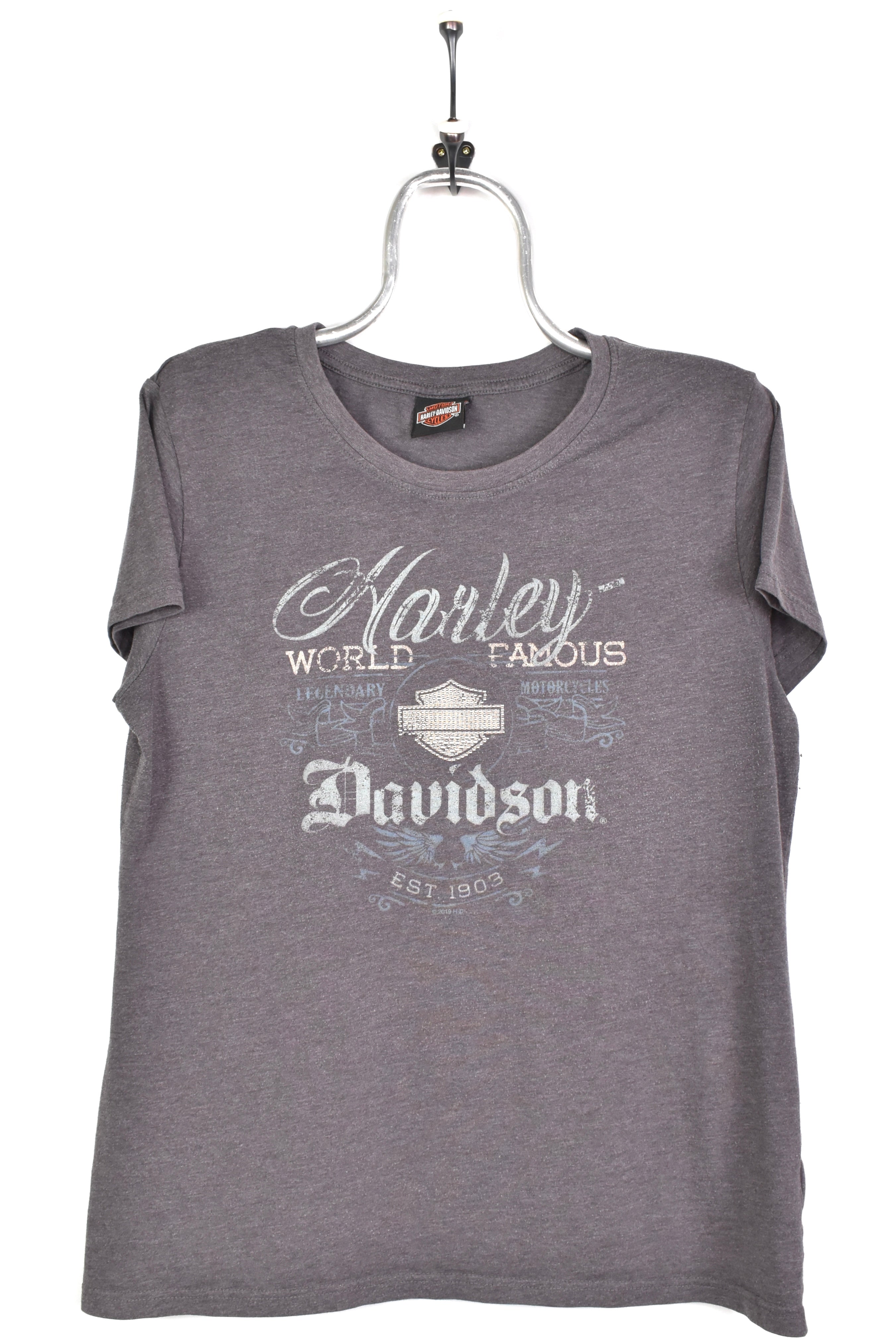 Modern Women's Harley Davidson purple T-Shirt | Medium HARLEY DAVIDSON