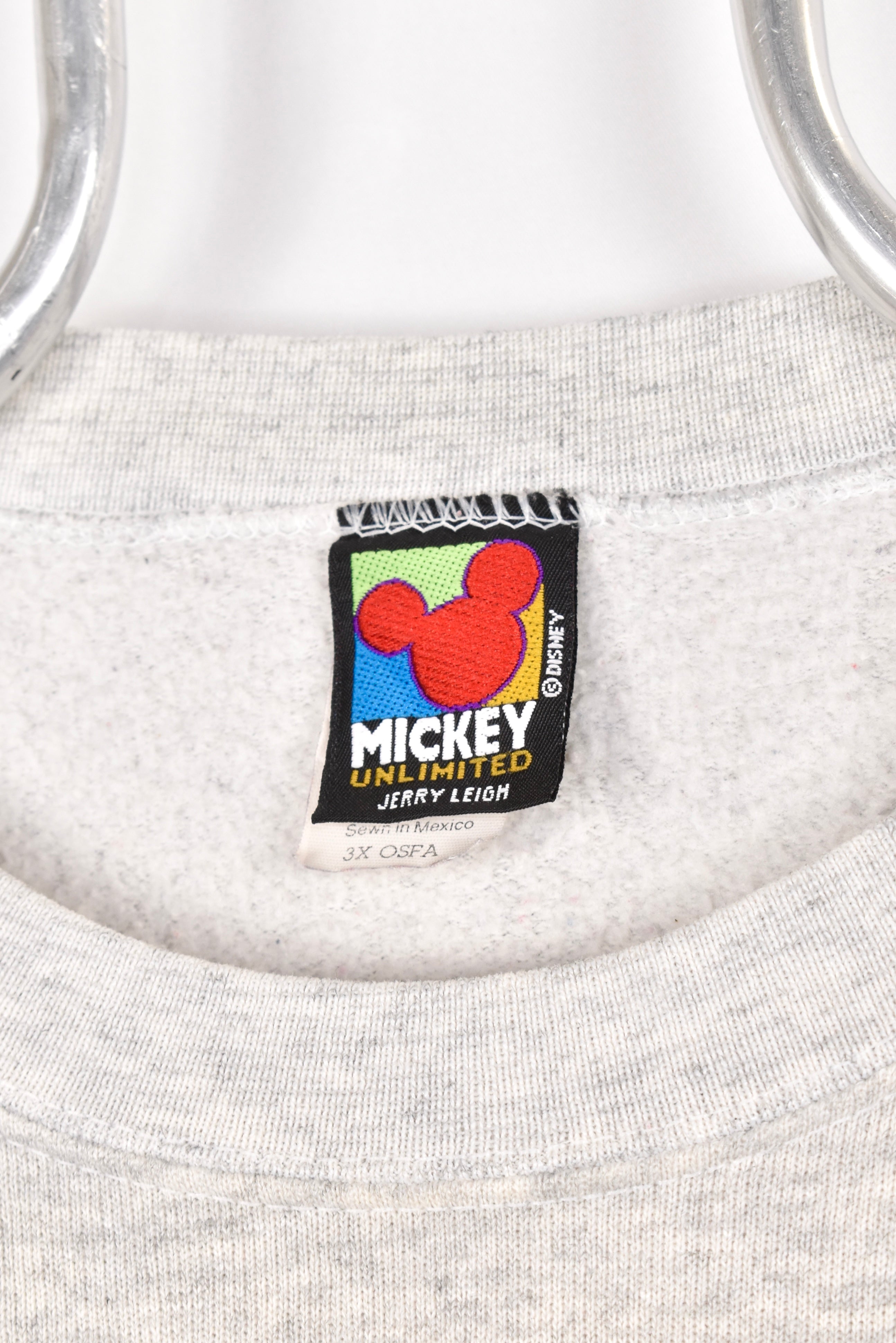 Vintage Mickey Mouse sweatshirt, Disney grey graphic crewneck - AU XXXL DISNEY / CARTOON