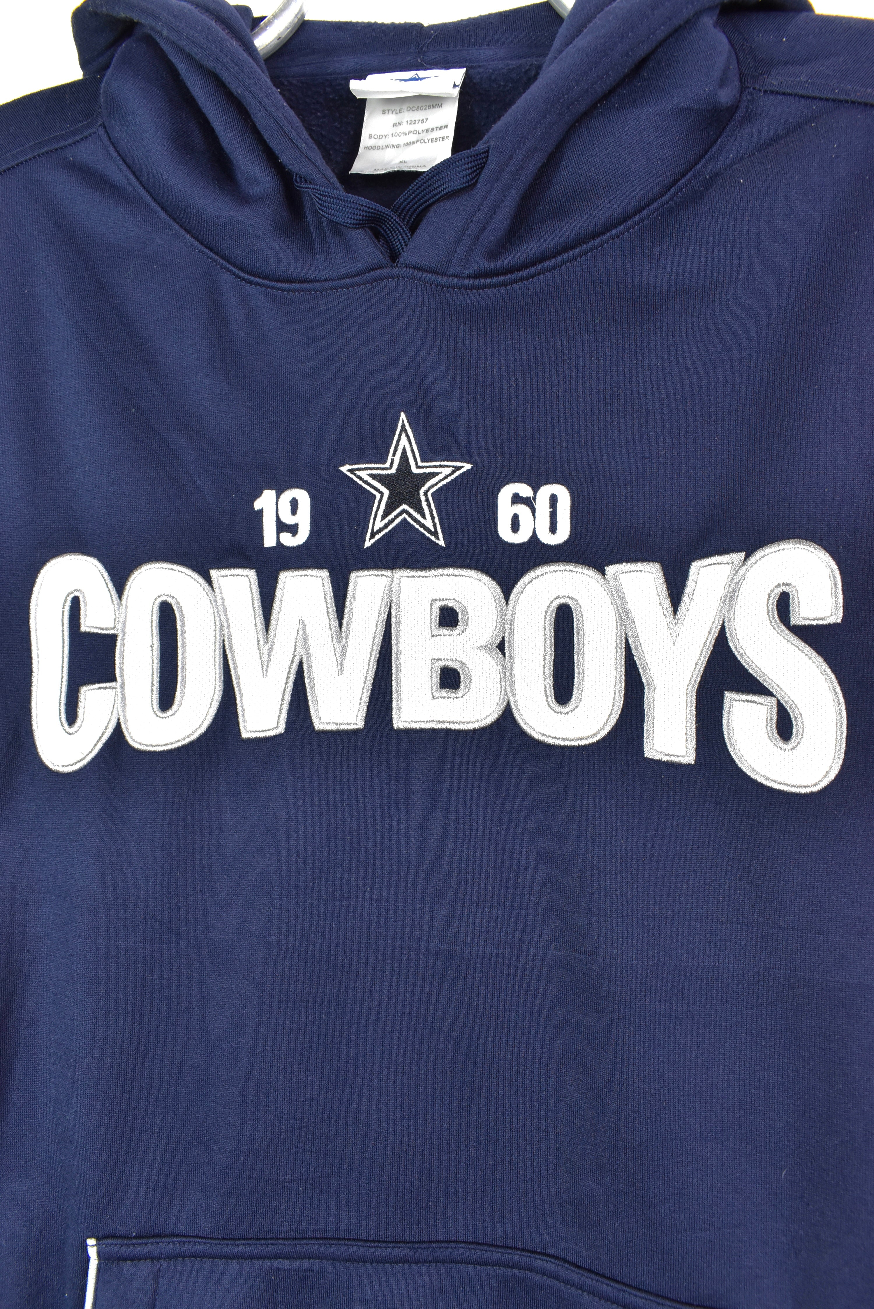 Modern Dallas Cowboys hoodie, NFL navy blue embroidered sweatshirt - AU XL PRO SPORT