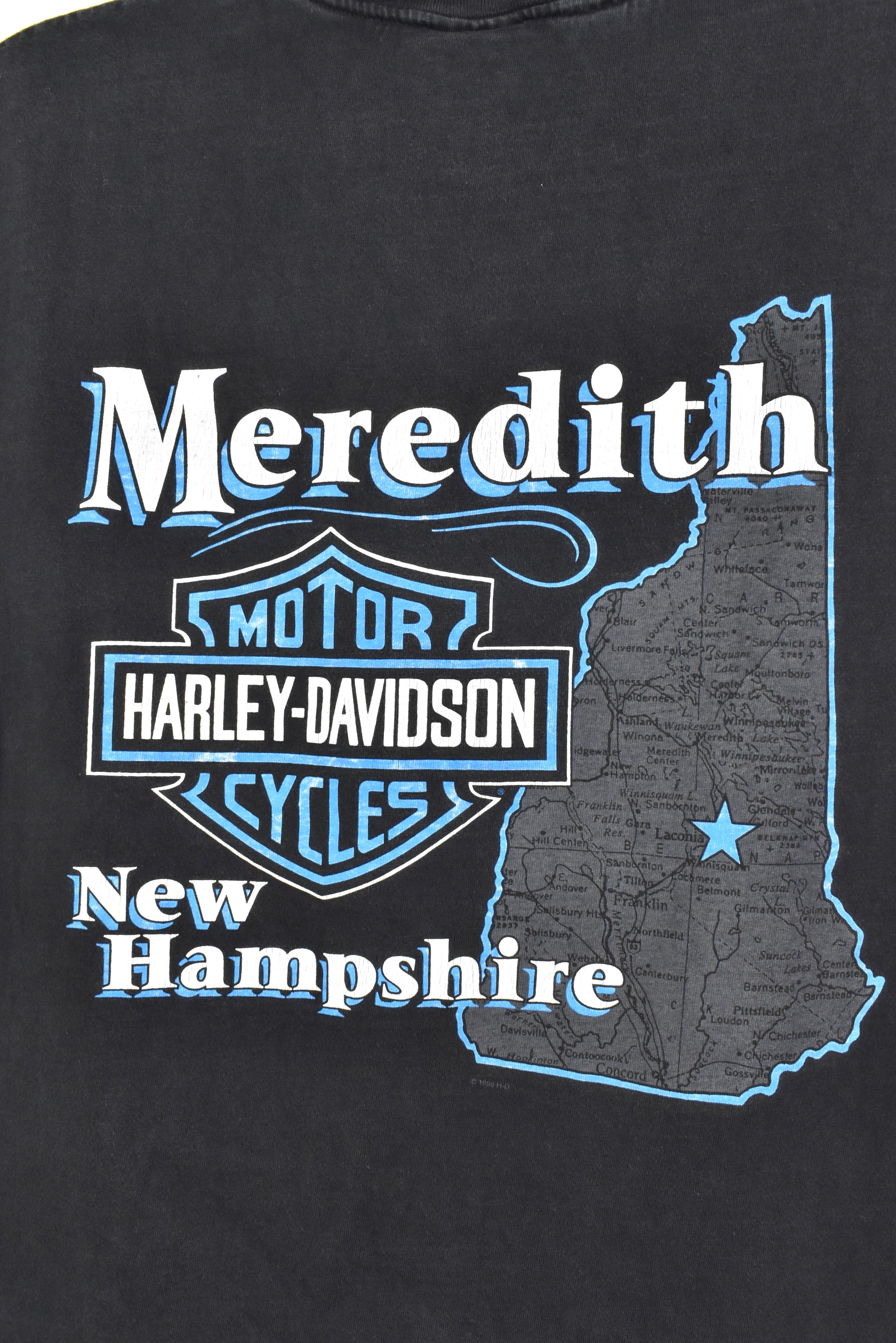 Vintage Harley Davidson shirt, 1998 biker graphic tee - large, black HARLEY DAVIDSON