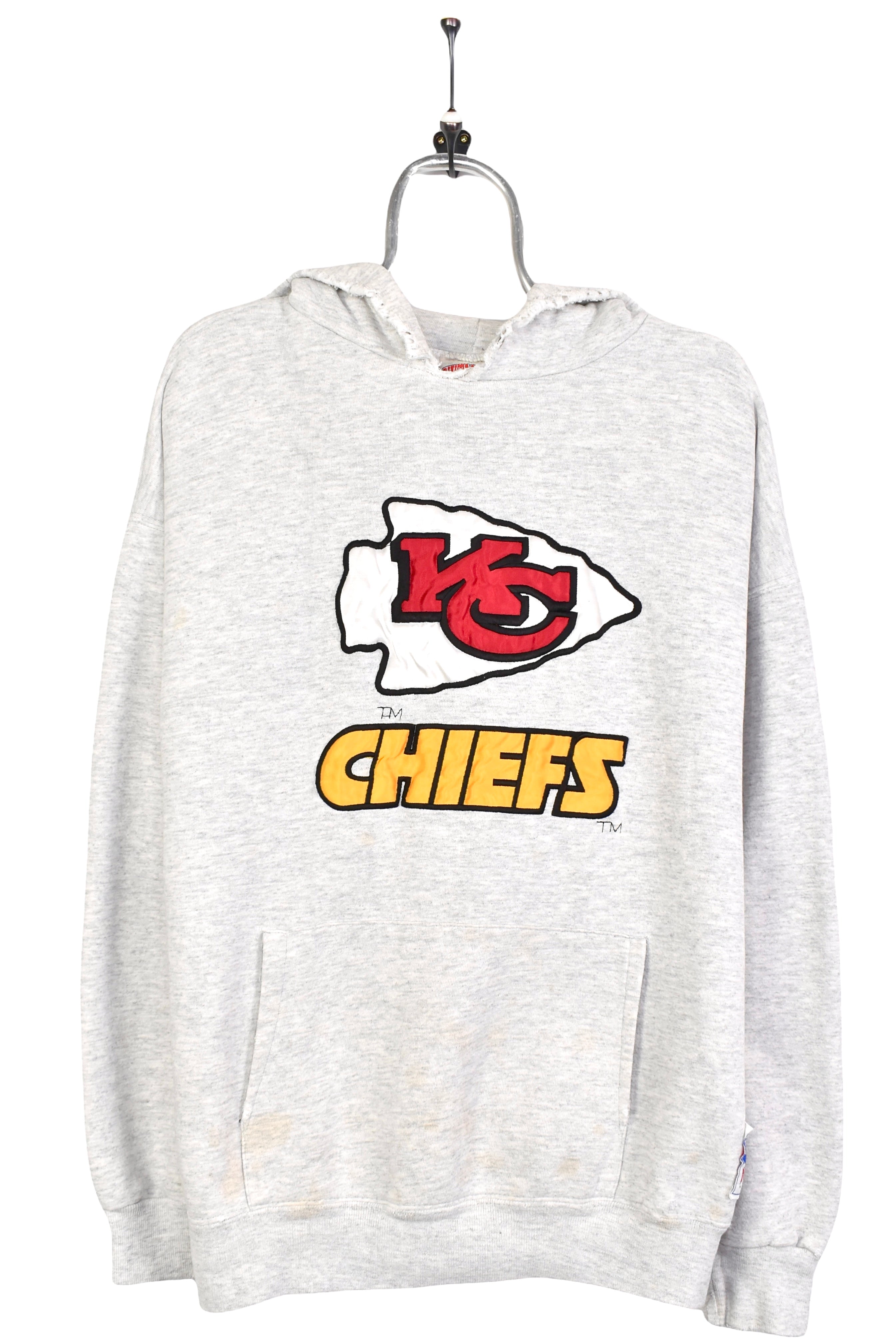Vintage NFL Kansas City Chiefs embroidered grey hoodie | XL PRO SPORT