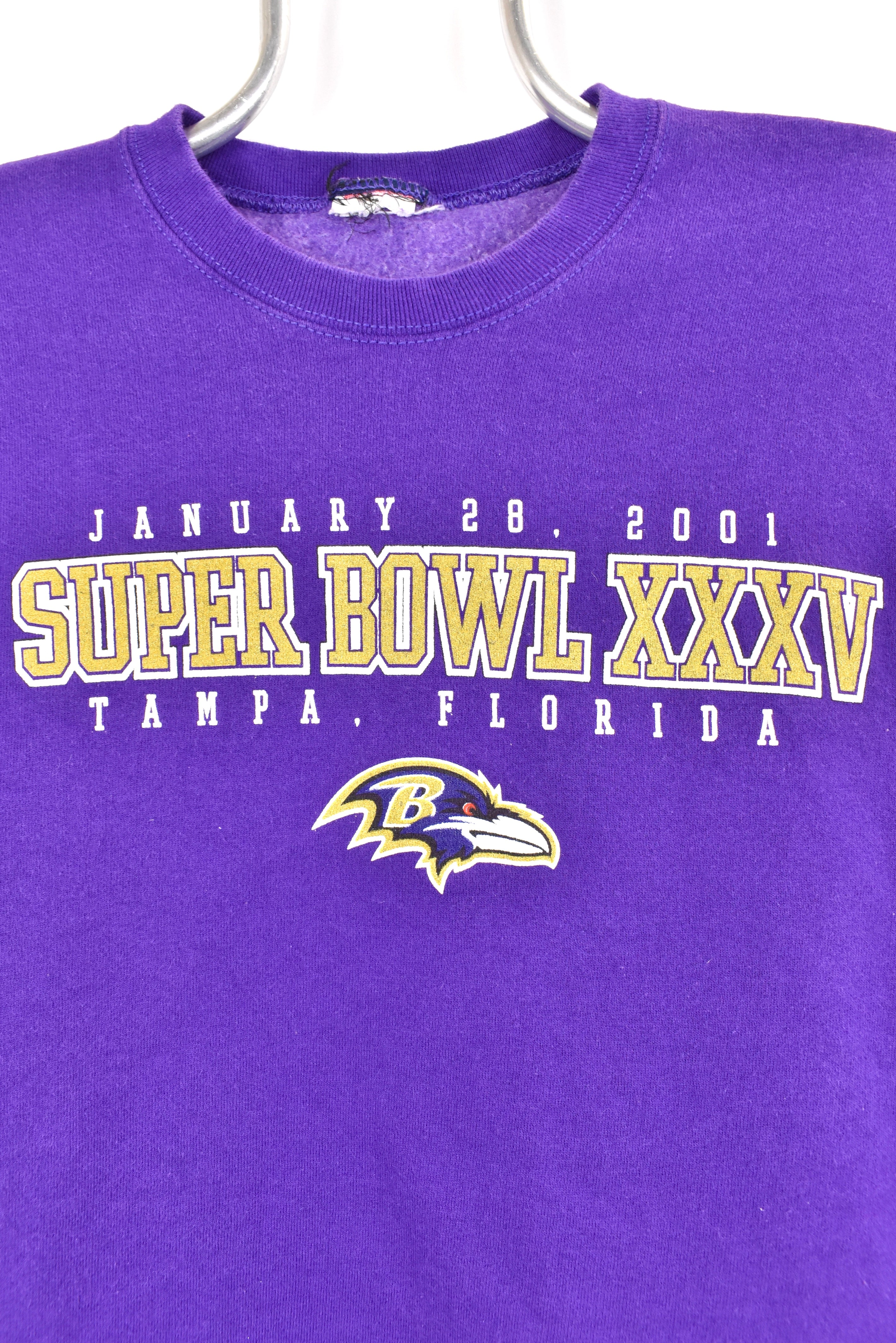 Vintage Baltimore Ravens sweatshirt, 2001 NFL Super Bowl graphic crewneck - AU L PRO SPORT