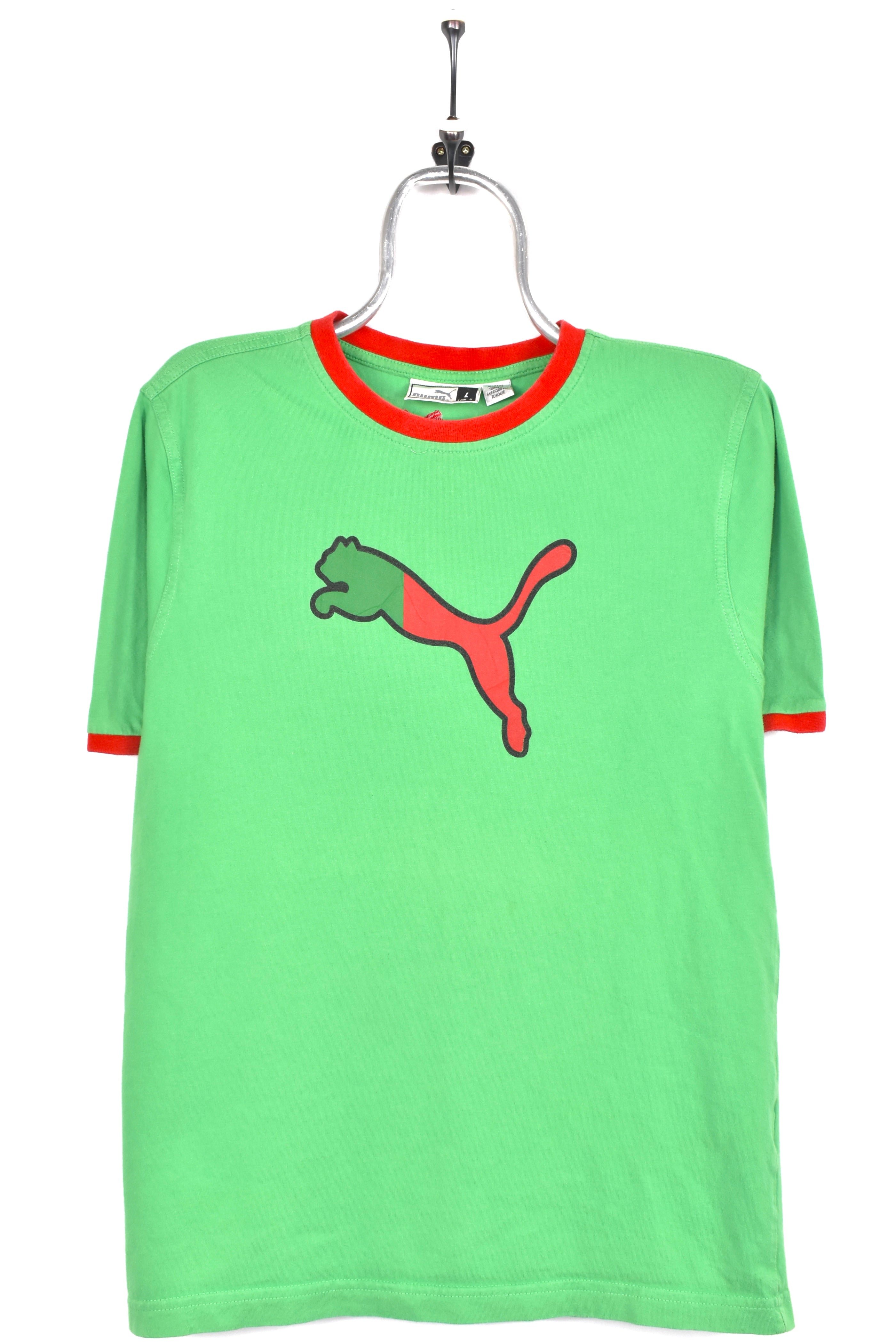 Vintage Puma shirt, green graphic tee - AU M PUMA