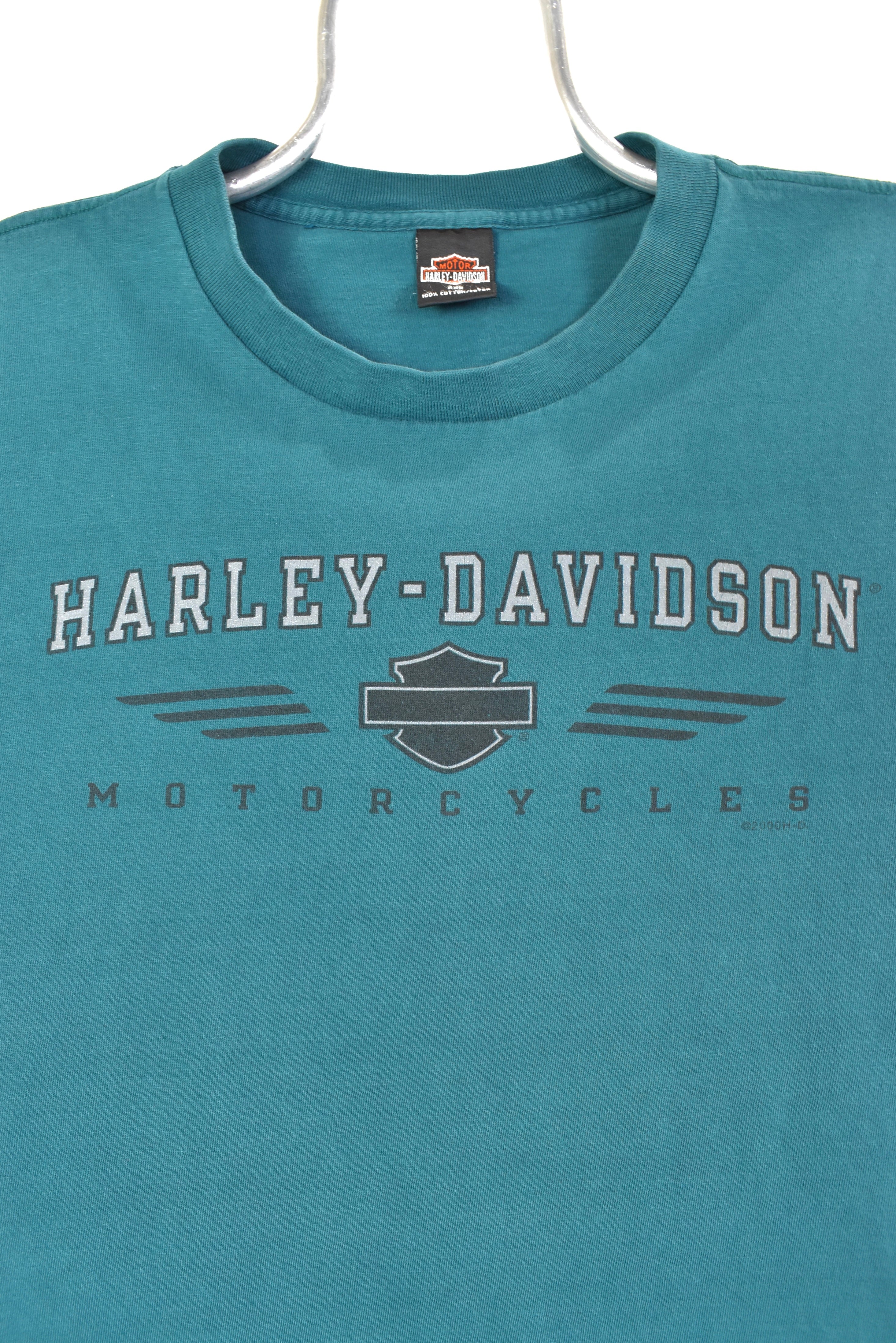 Vintage Harley Davidson shirt, 2000 motorcycle biker tee - XL, dark green HARLEY DAVIDSON