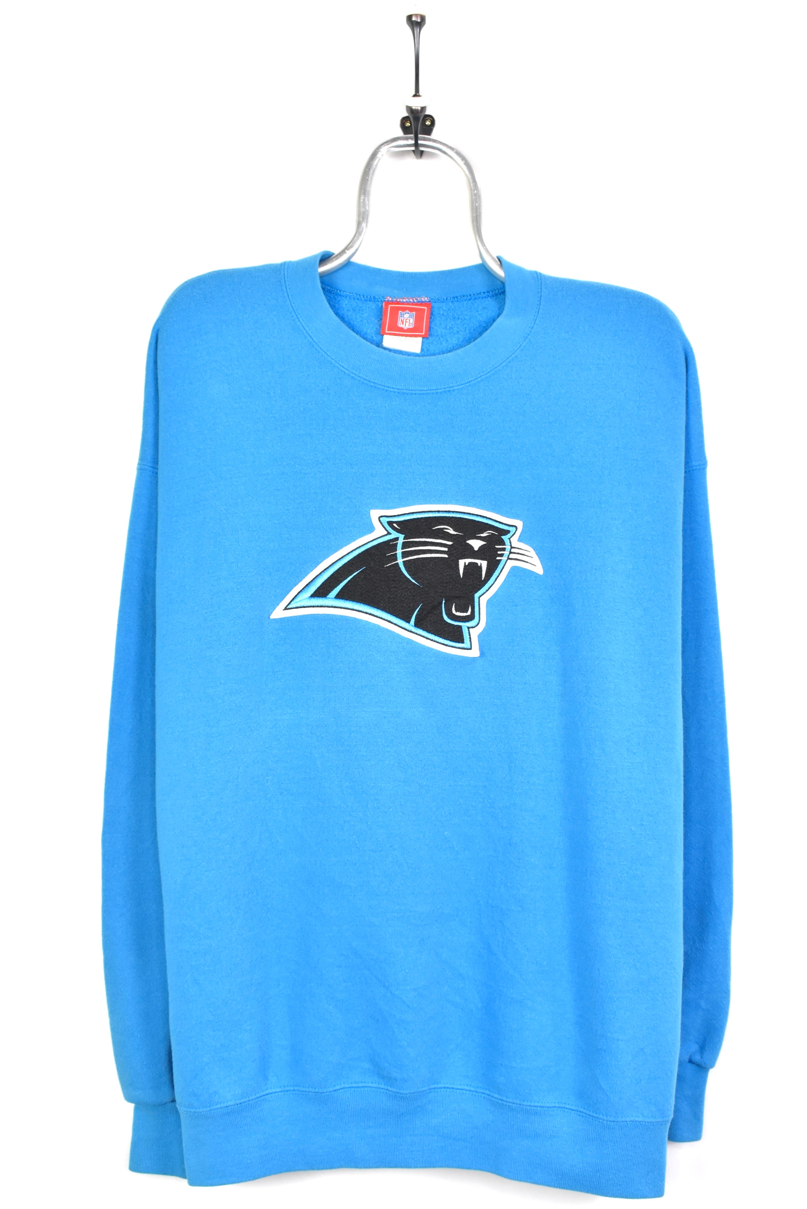 Vintage Carolina Panthers sweatshirt, NFL embroidered crewneck - XL, blue PRO SPORT