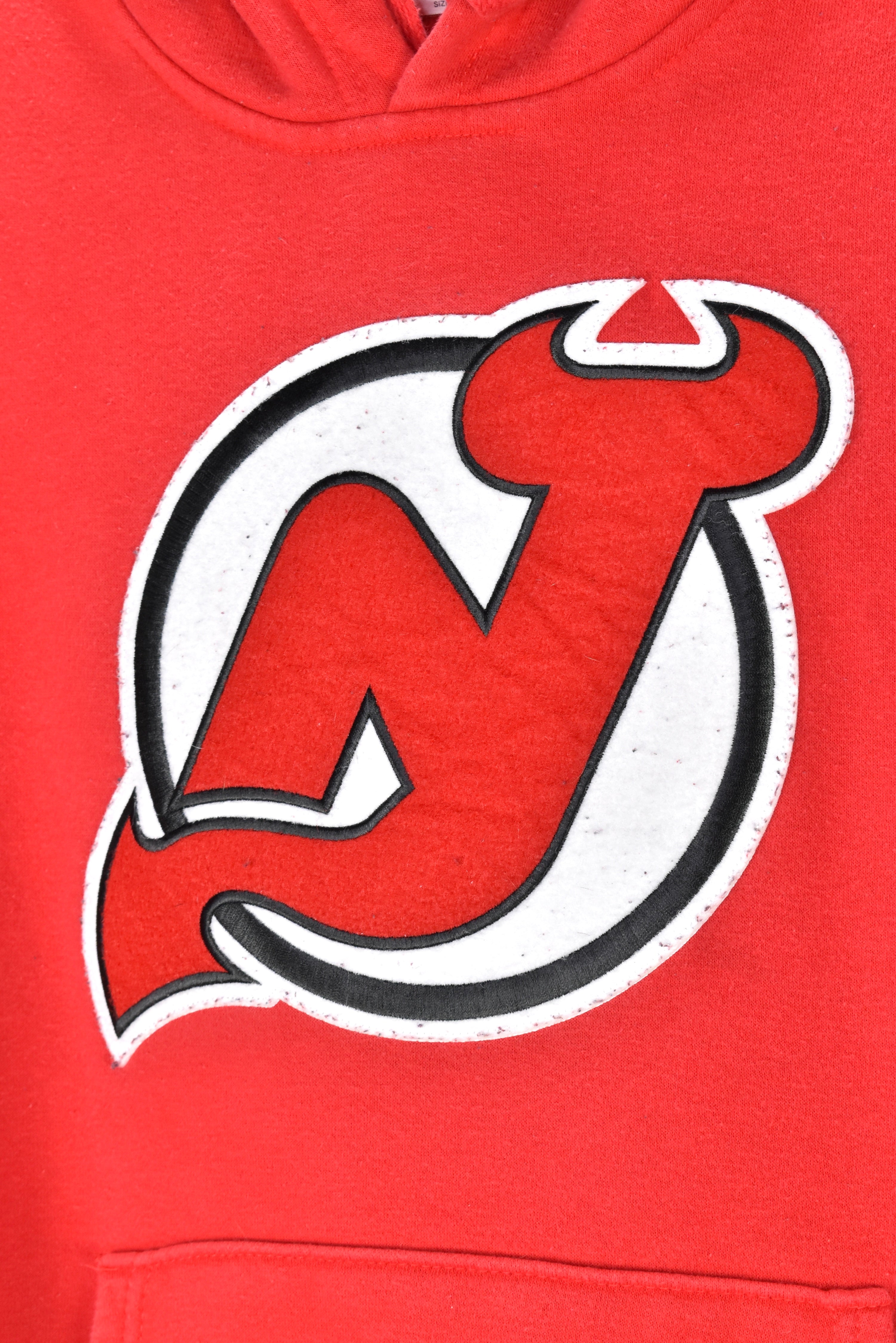 VINTAGE NHL NEW JERSEY DEVILS RED HOODIE | MEDIUM PRO SPORT