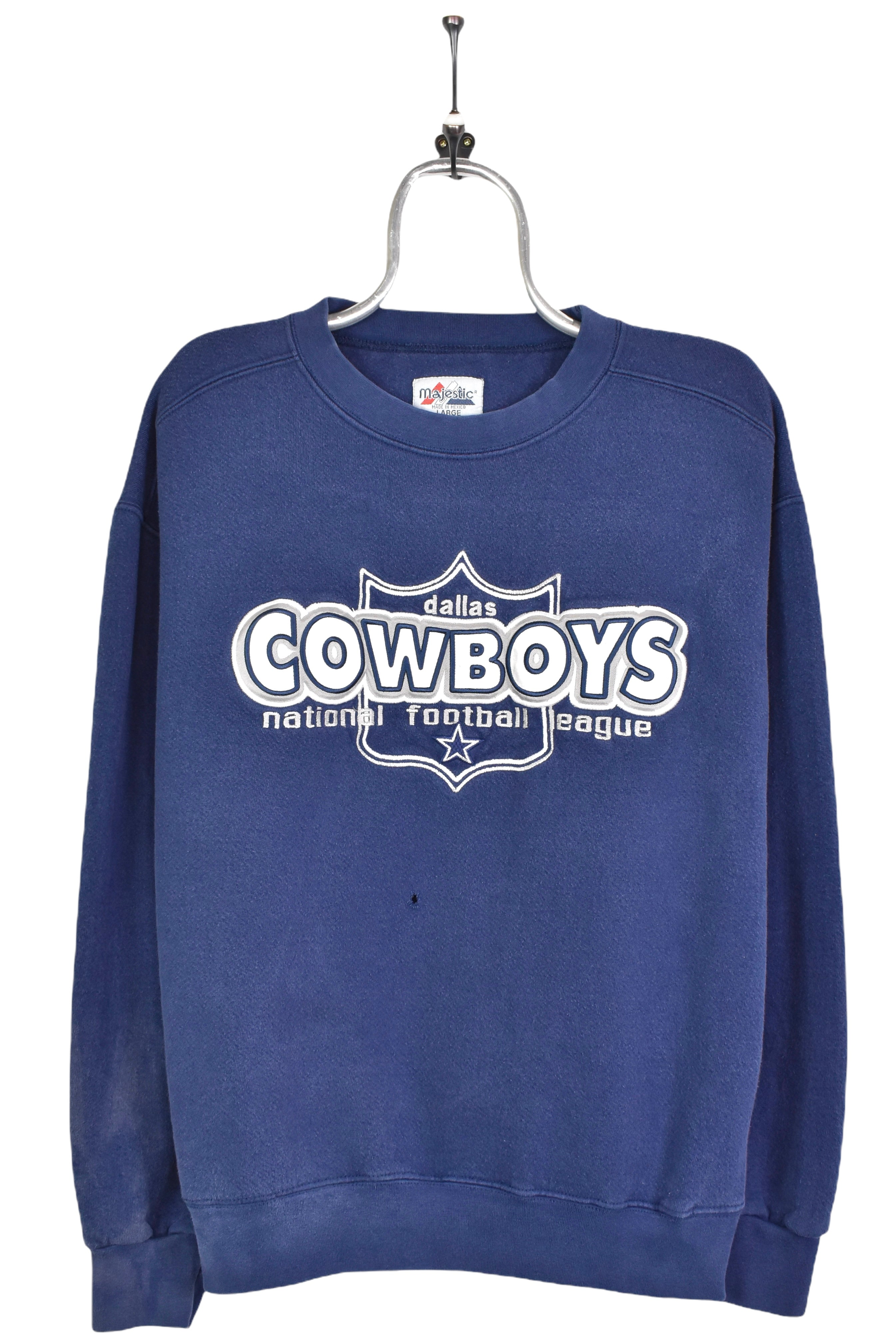 Vintage Dallas Cowboys sweatshirt, NFL navy blue embroidered crewneck - AU Large PRO SPORT