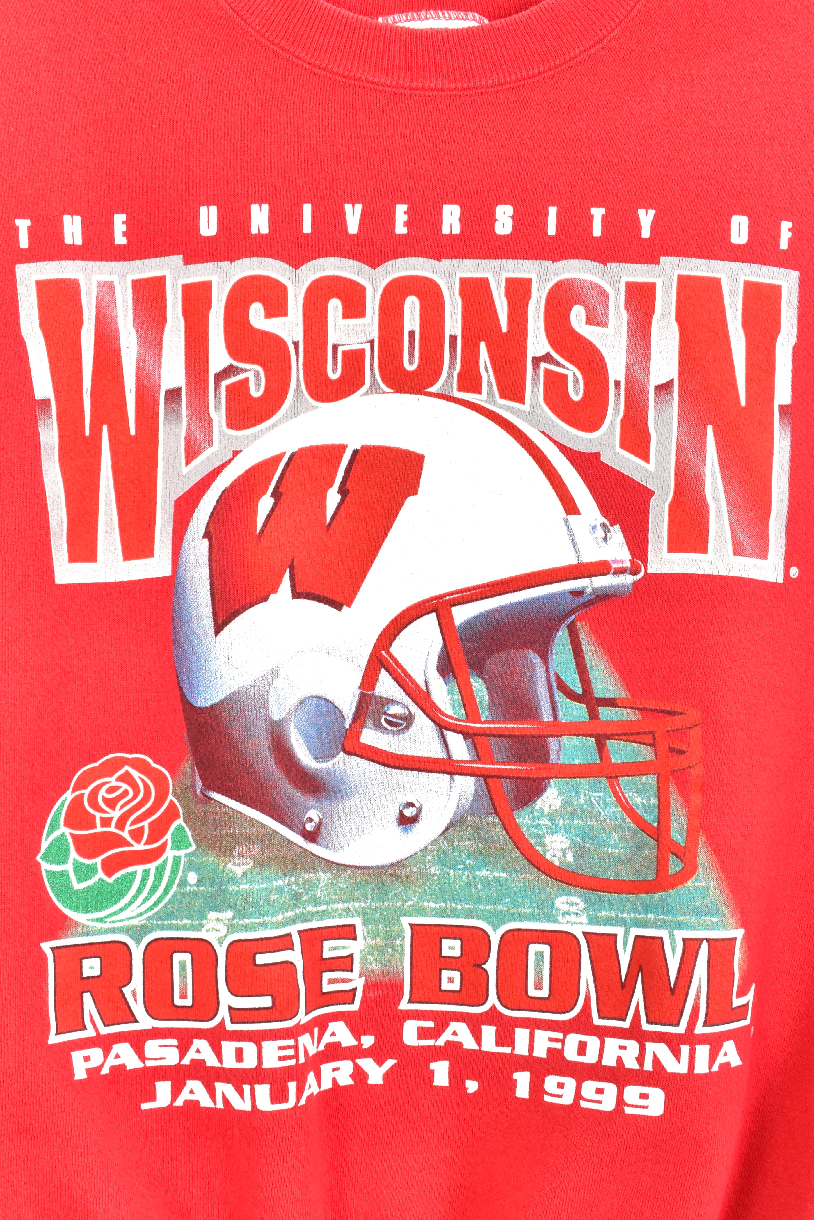 Vintage 1999 Wisconsin University Rose Bowl red sweatshirt | Medium COLLEGE