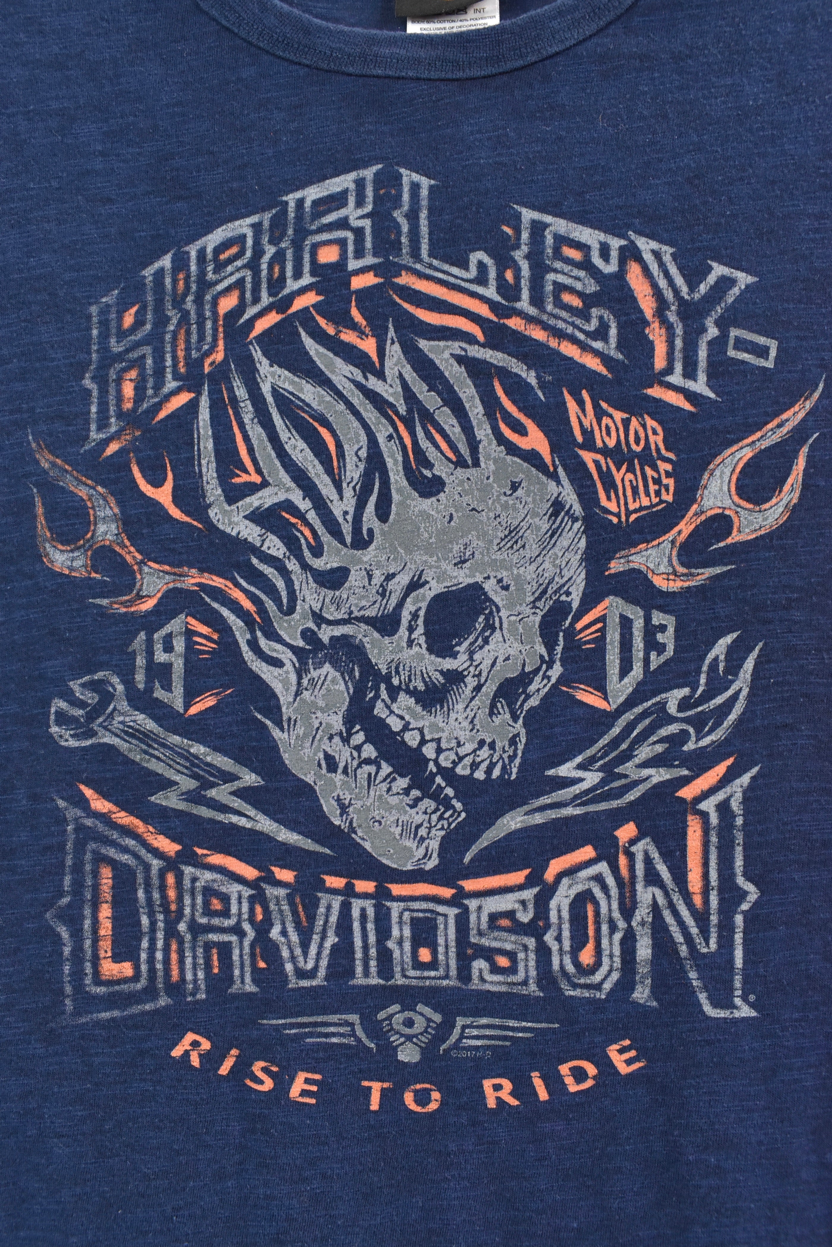 Modern women's Harley Davidson blue t-shirt | Large HARLEY DAVIDSON