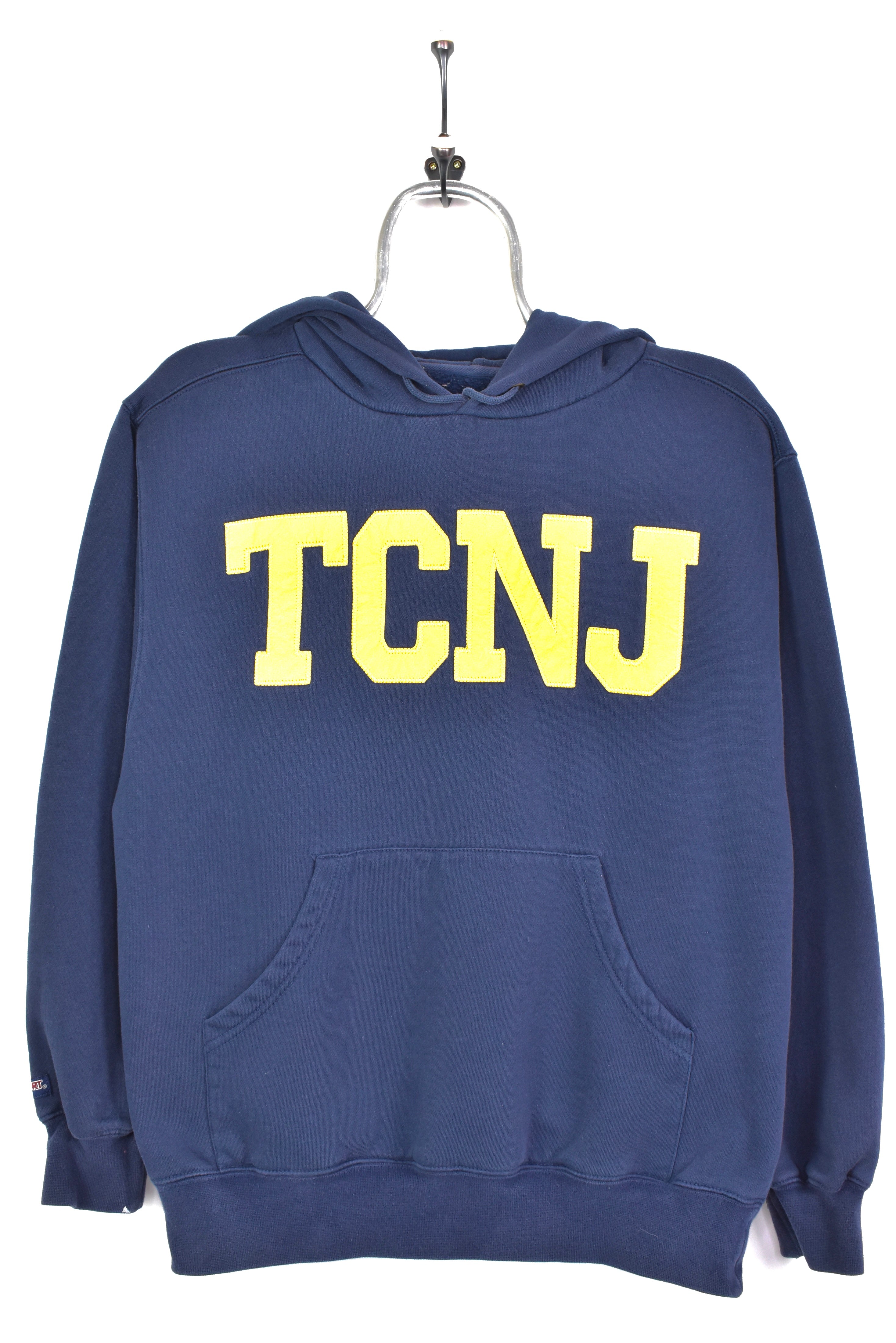 VINTAGE NEW JERSEY COLLEGE NAVY HOODIE | SMALL COLLEGE