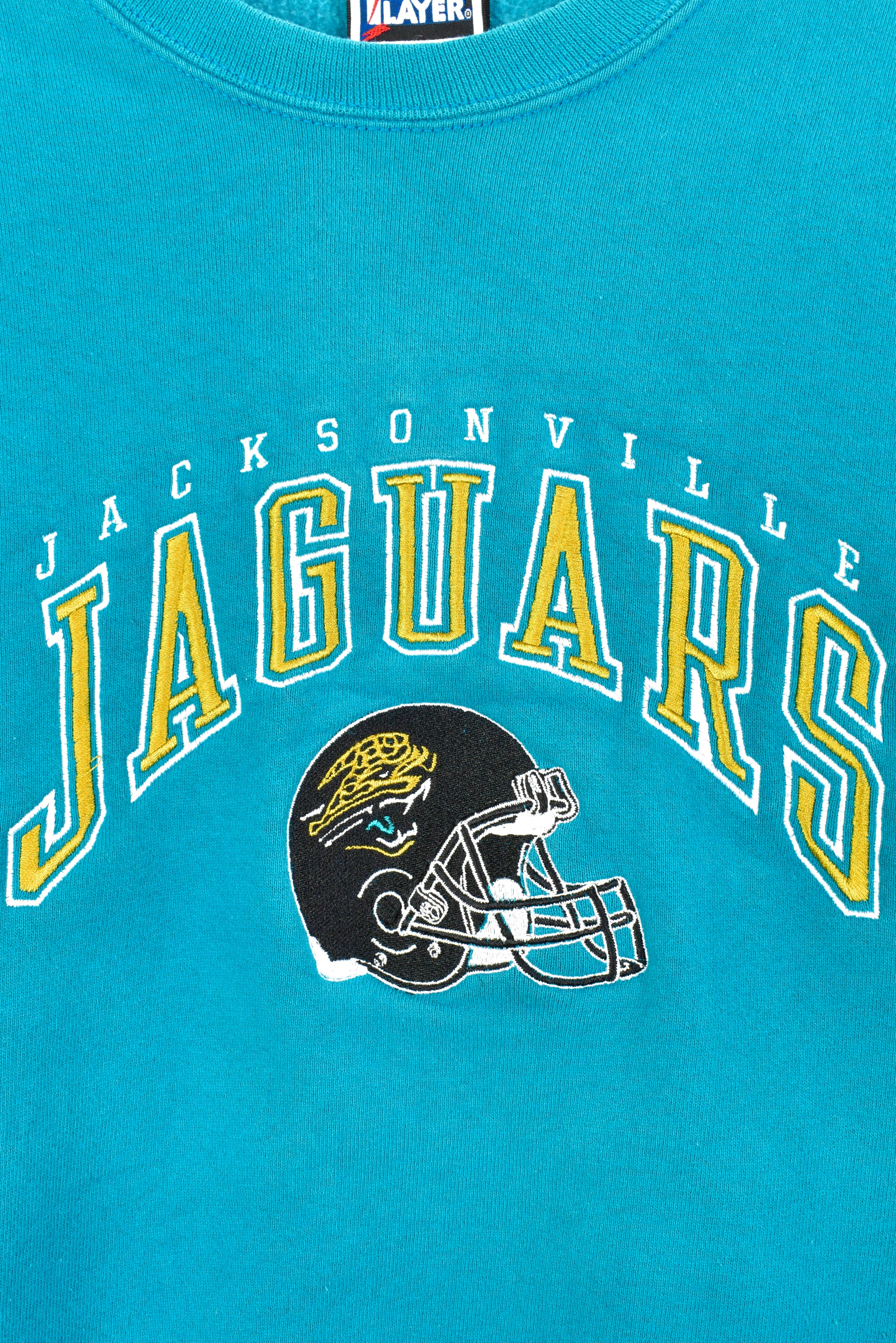 VINTAGE NFL JACKSONVILLE JAGUARS EMBROIDERED BLUE SWEATSHIRT | XL PRO SPORT