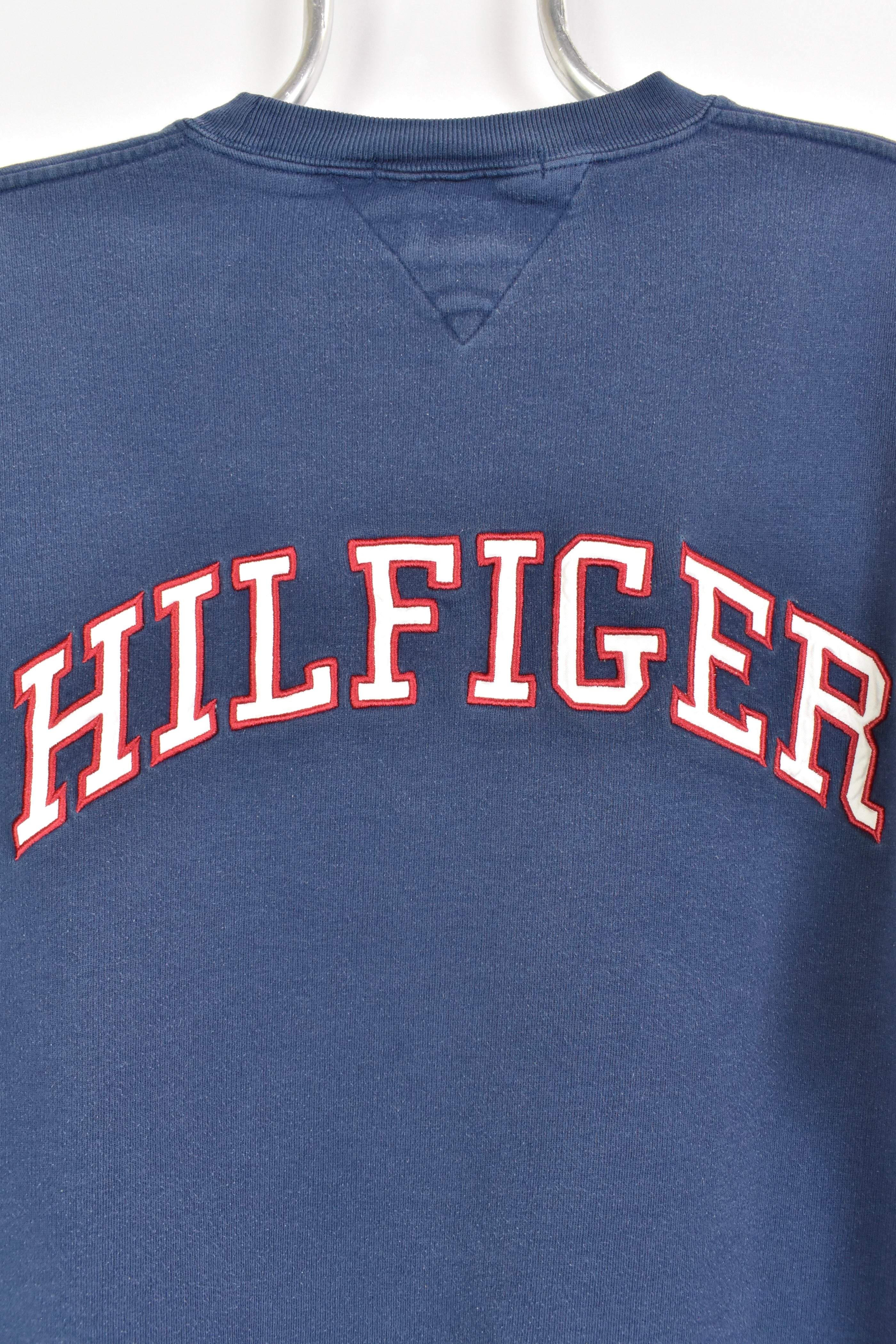 Vintage Tommy Hilfiger sweatshirt, navy blue embroidered crewneck - AU Large TOMMY HILFIGER