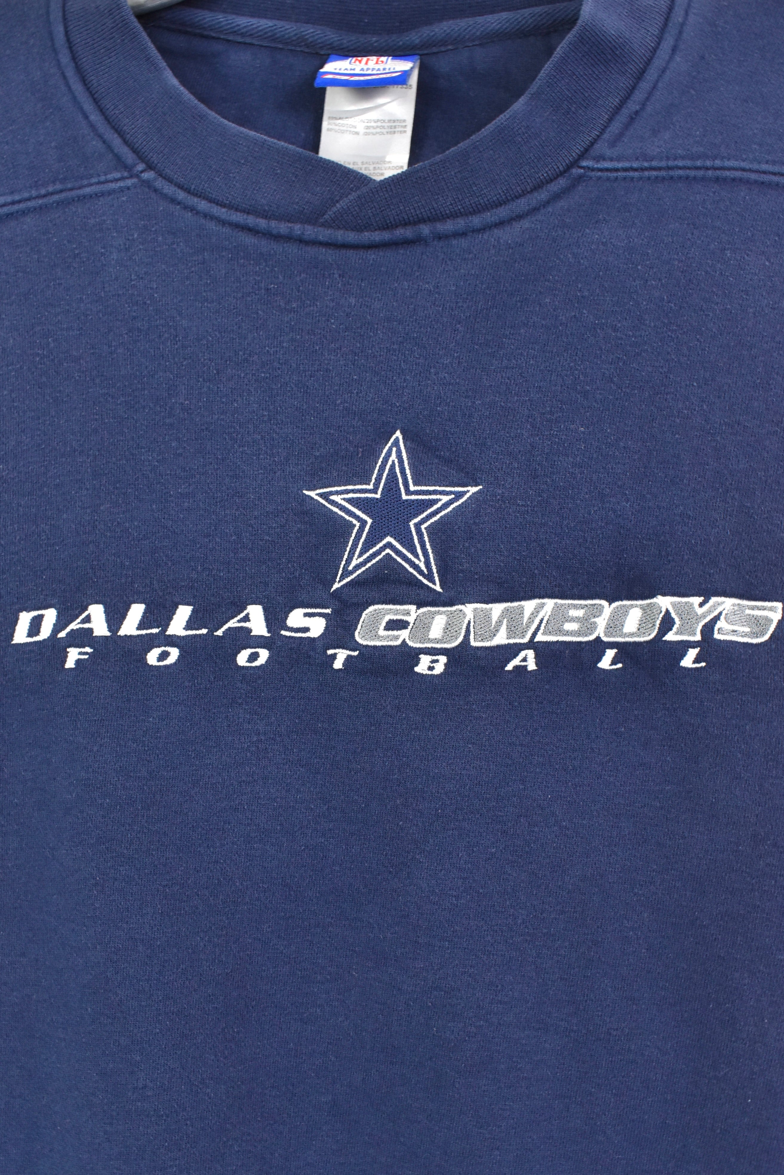 Vintage NFL Dallas Cowboys embroidered navy sweatshirt | Large PRO SPORT