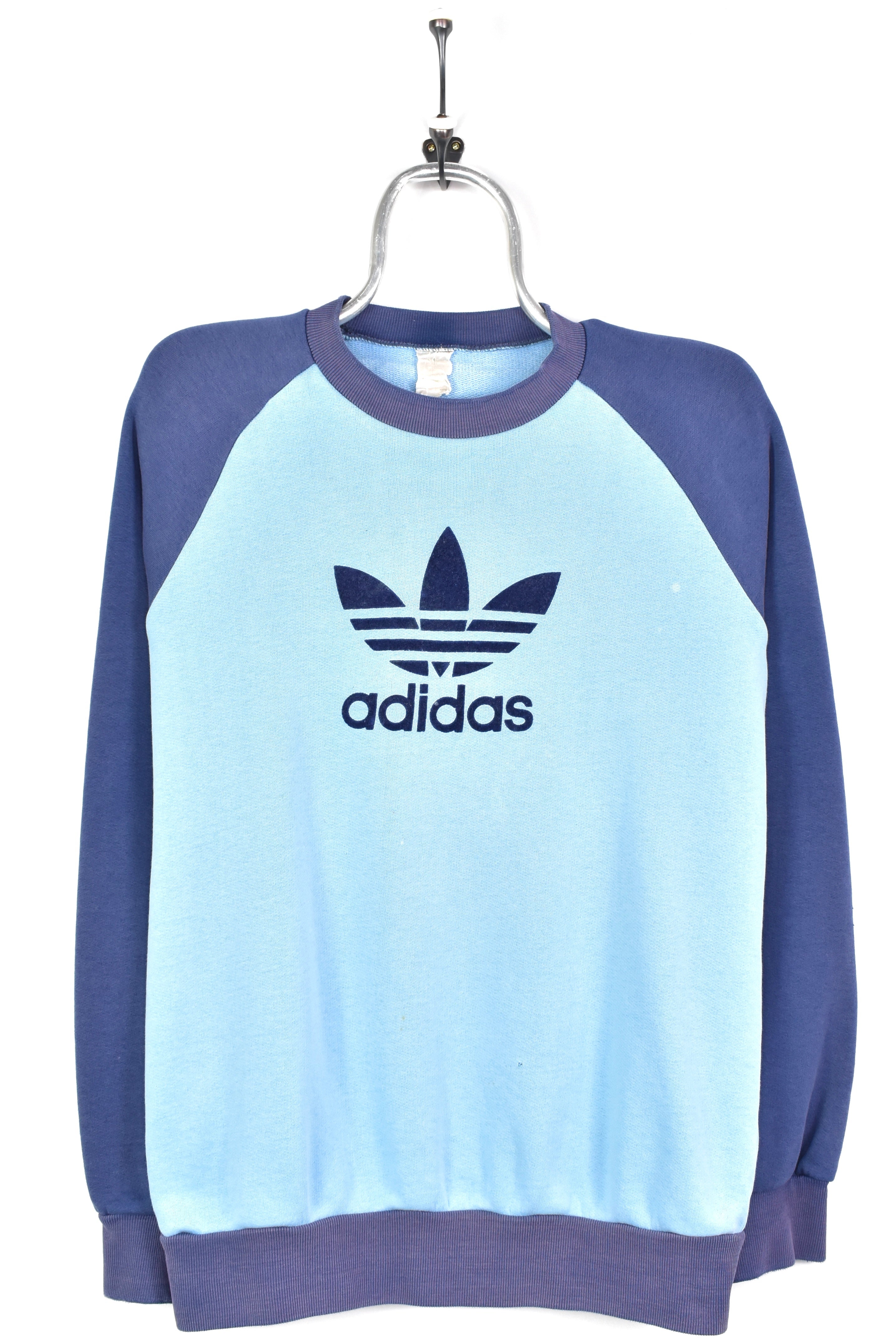 Vintage Adidas sweatshirt, blue graphic crewneck - AU Large ADIDAS