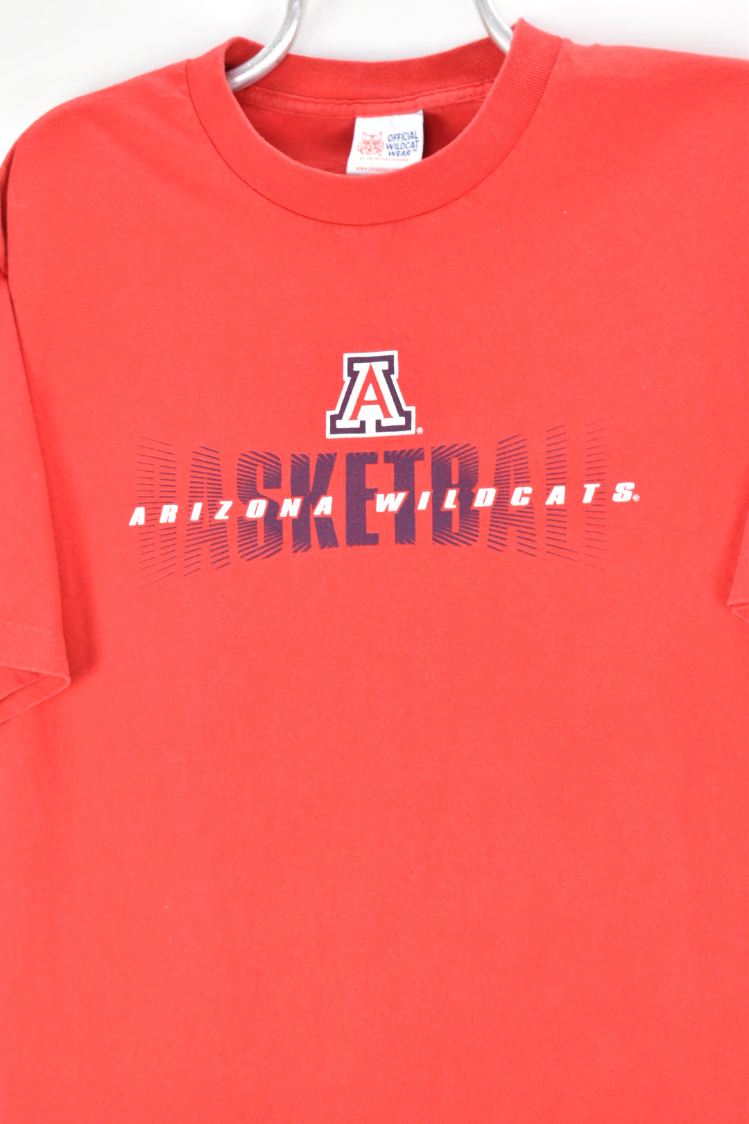 VINTAGE ARIZONA WILDCATS COLLEGE BASKETBALL RED T-SHIRT | LARGE COLLEGE