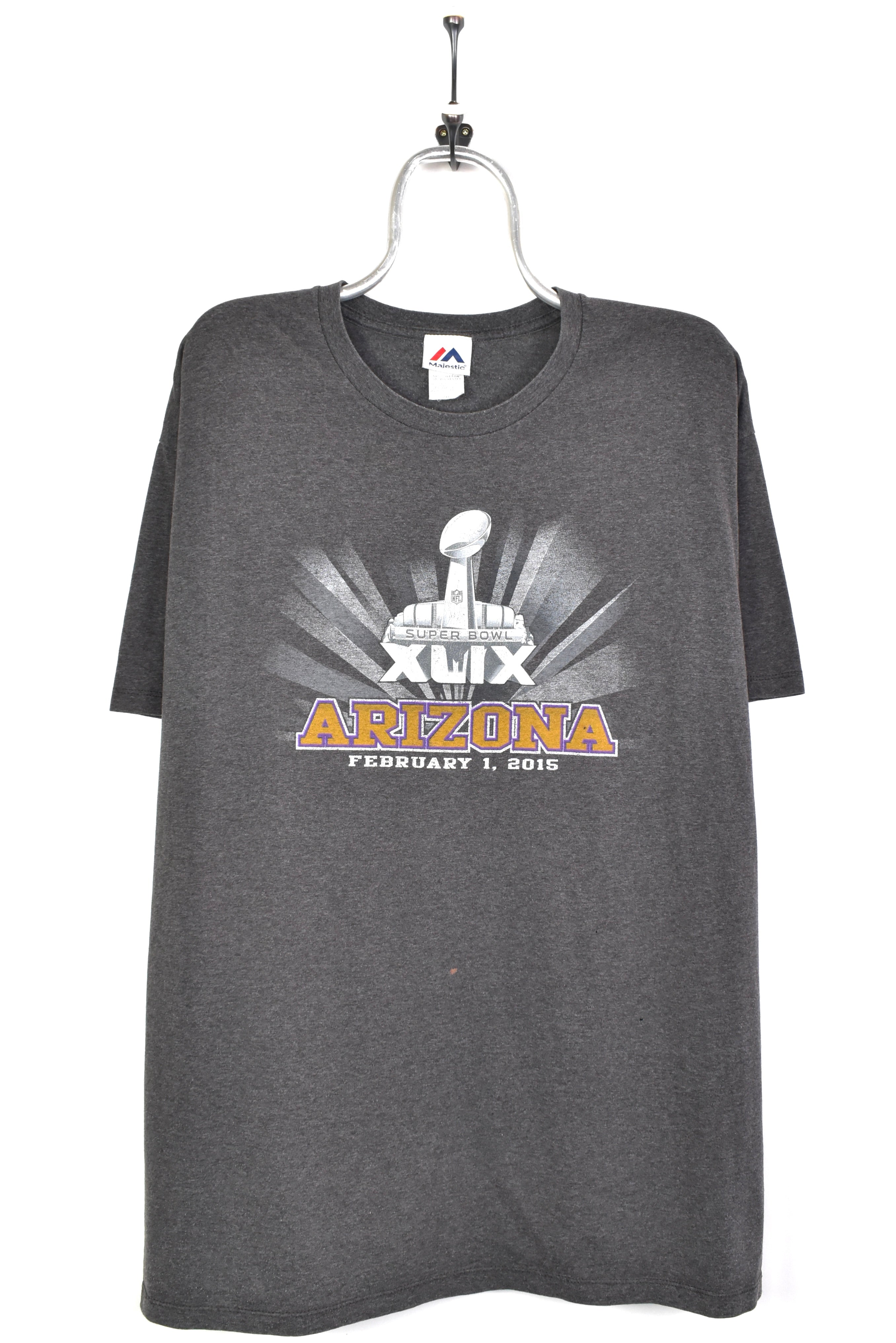 Modern Super Bowl shirt, 2015 Arizona graphic tee - XXL, dark grey PRO SPORT