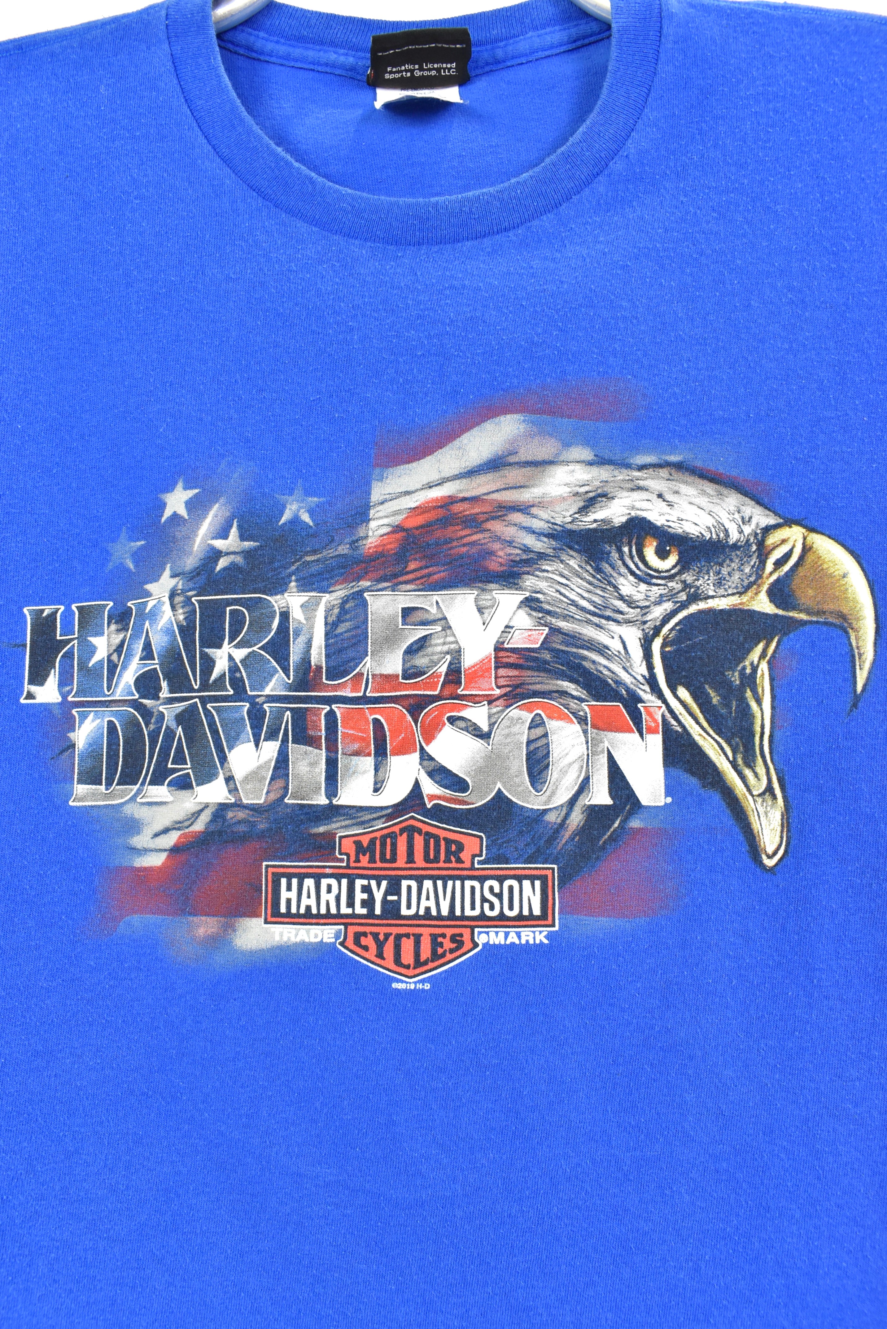 Modern Harley Davidson blue t-shirt | Large HARLEY DAVIDSON
