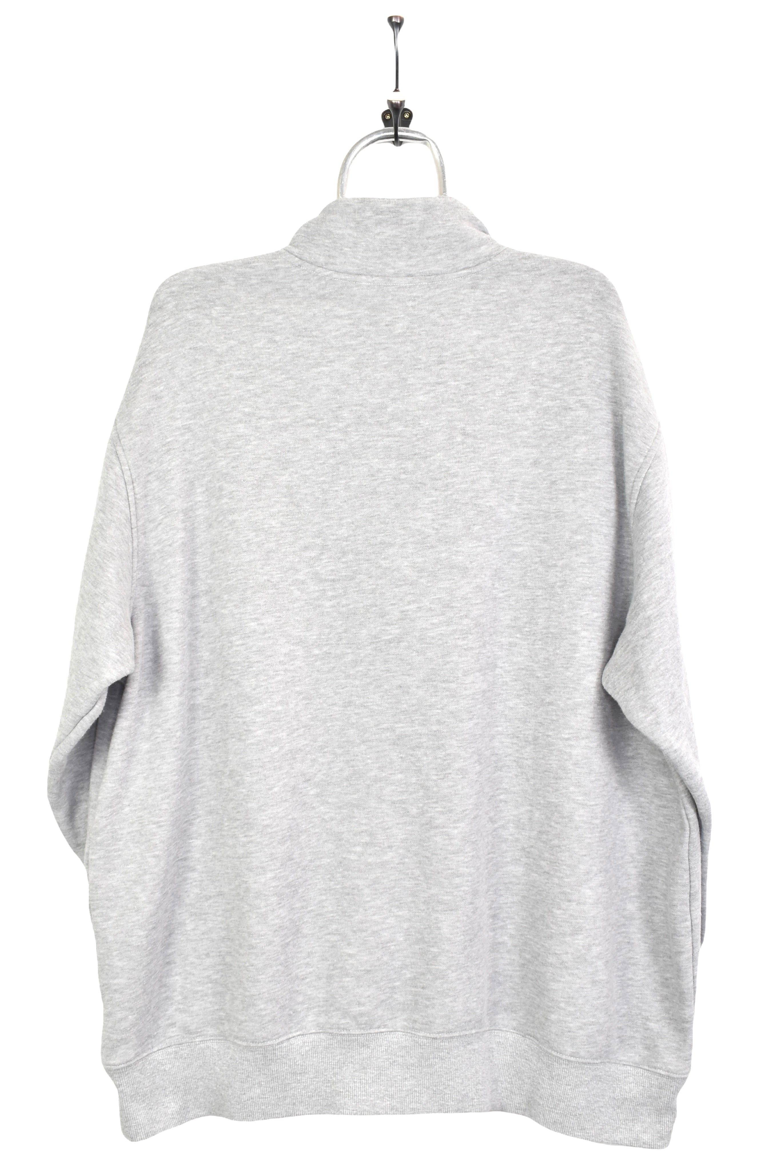 Vintage Adidas sweatshirt, embroidered 1/4 zip sweater - XXL, grey ADIDAS