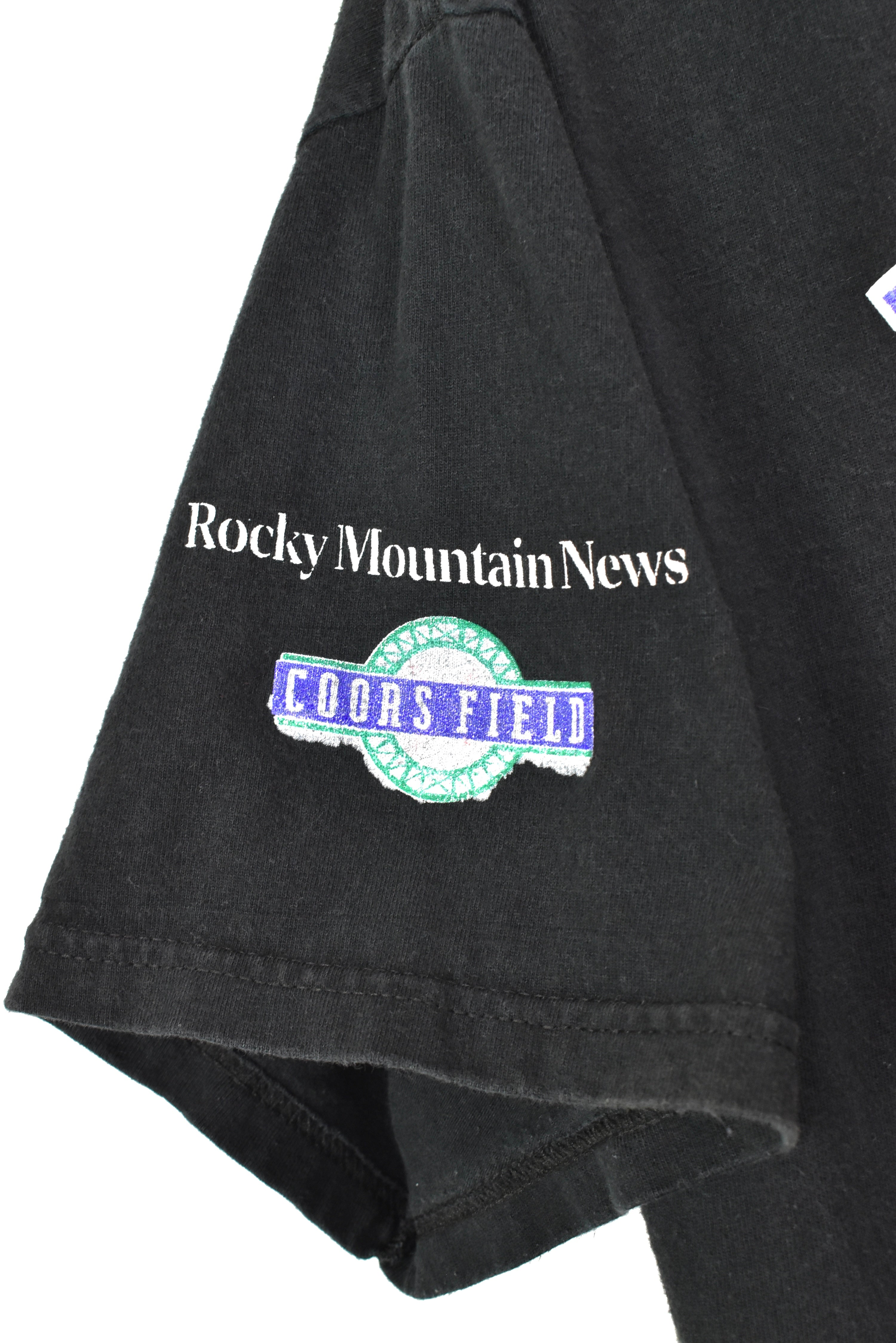 Vintage Colorado Rockies shirt, MLB graphic tee - large, black PRO SPORT