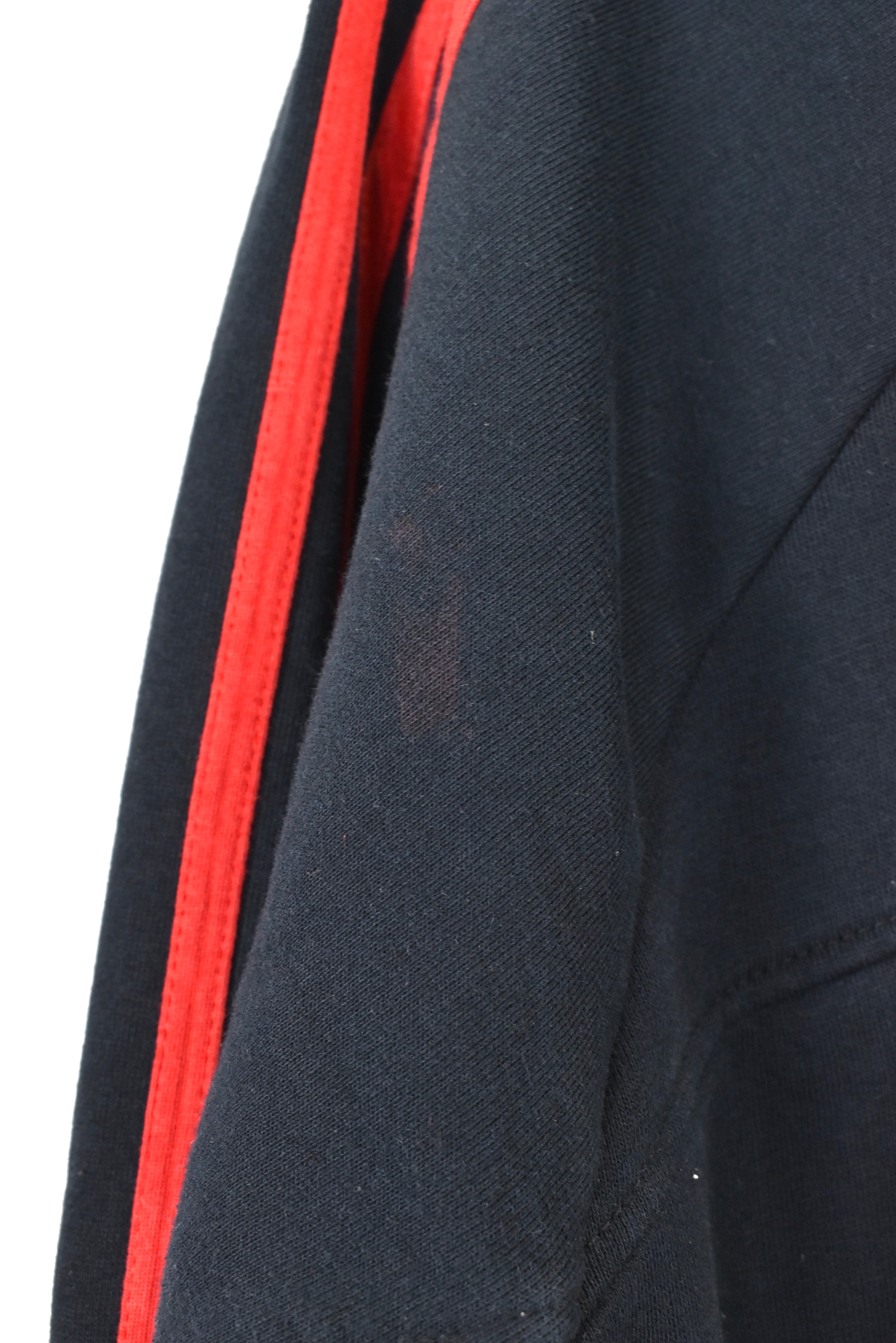 Modern Adidas hoodie, black embroidered sweatshirt - AU XL ADIDAS