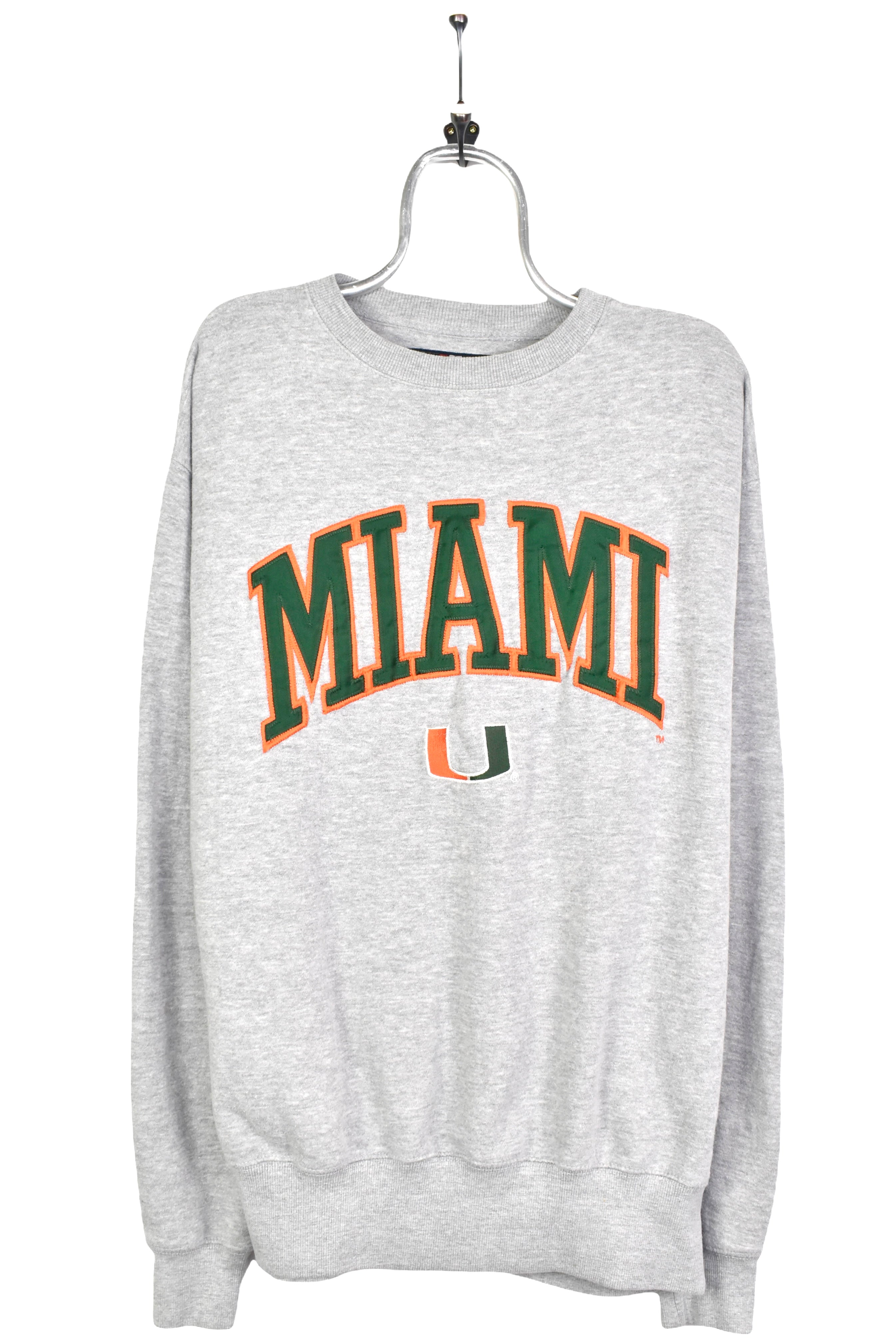 Vintage Miami University embroidered grey sweatshirt | XL COLLEGE