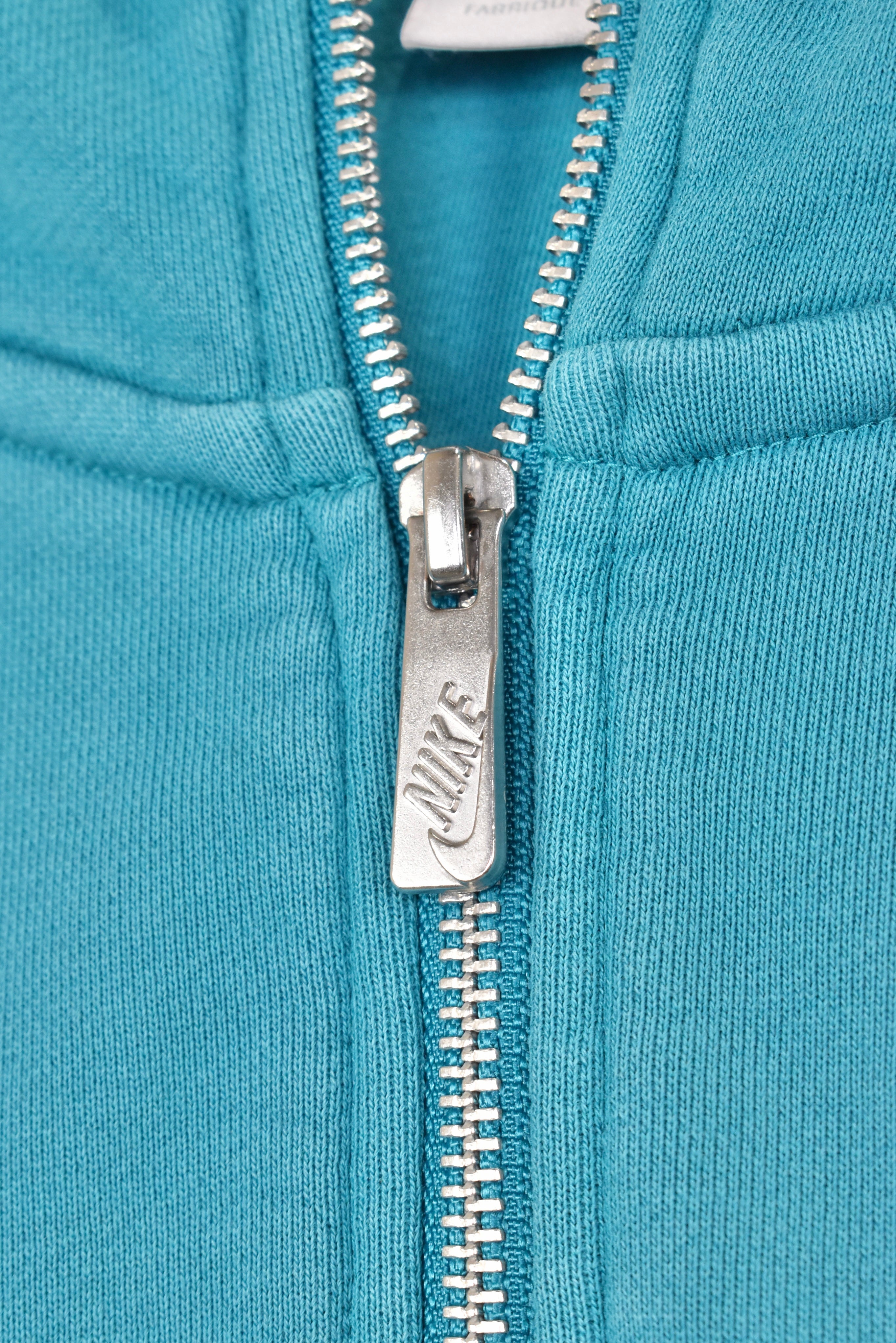 Vintage Nike hoodie, blue embroidered sweatshirt - AU Medium NIKE