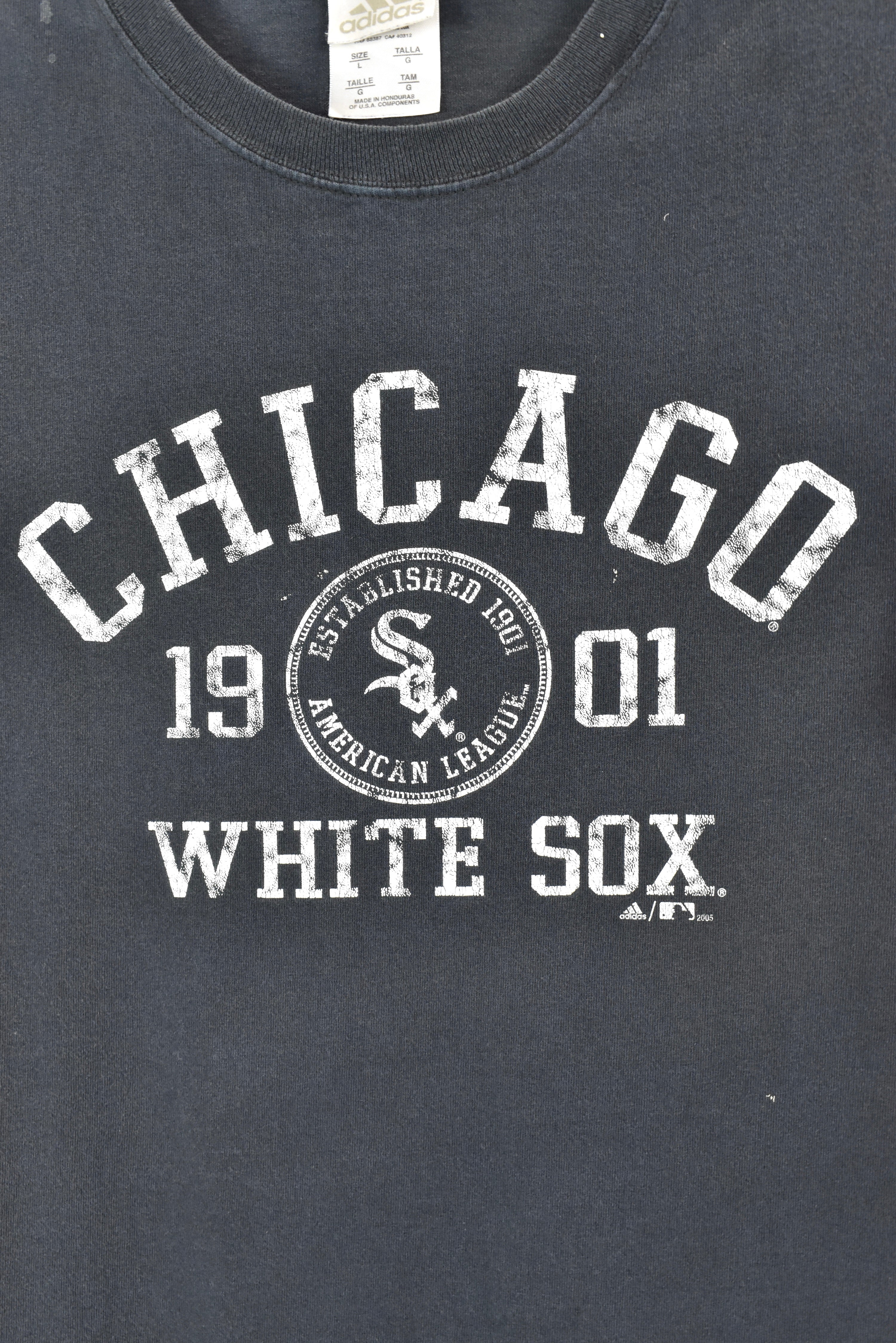 VINTAGE MLB CHICAGO WHITE SOX BLACK T-SHIRT | LARGE PRO SPORT