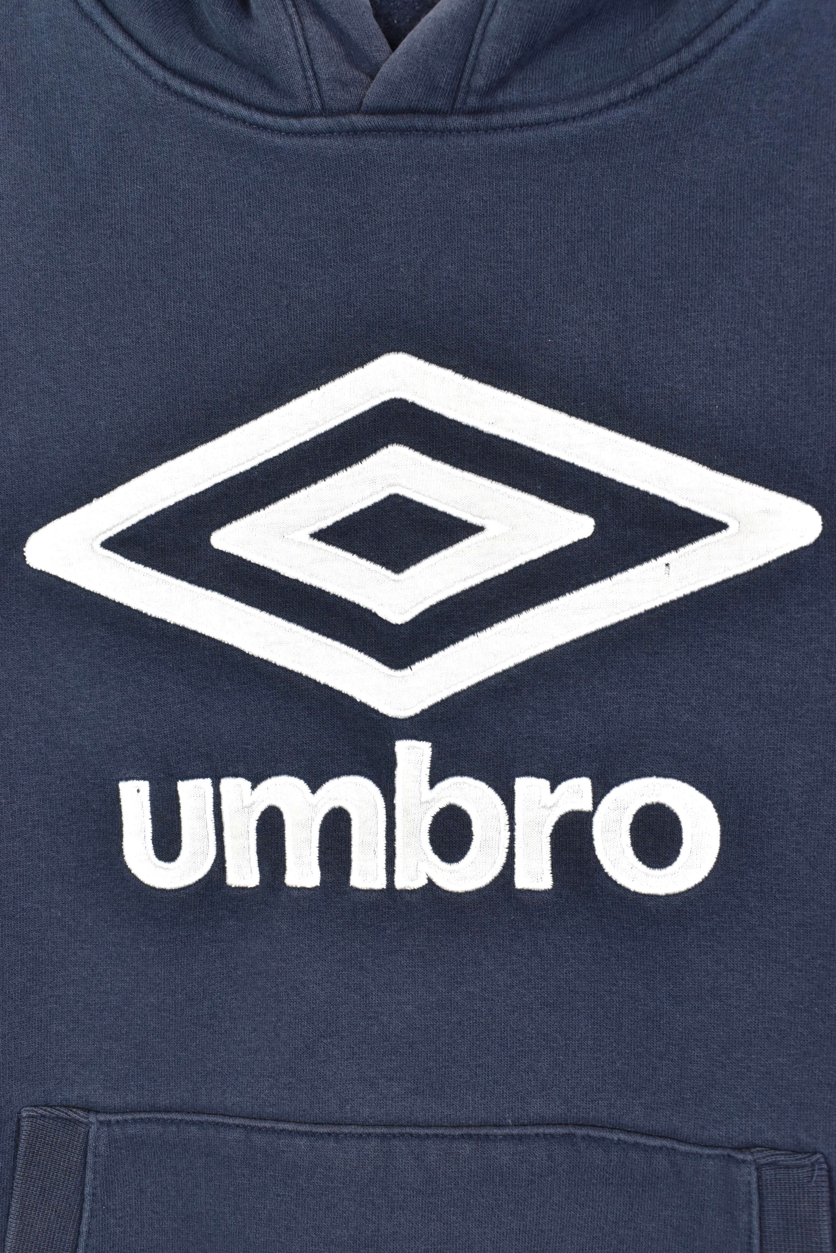 Vintage umbro embroidered navy hoodie | small UMBRO