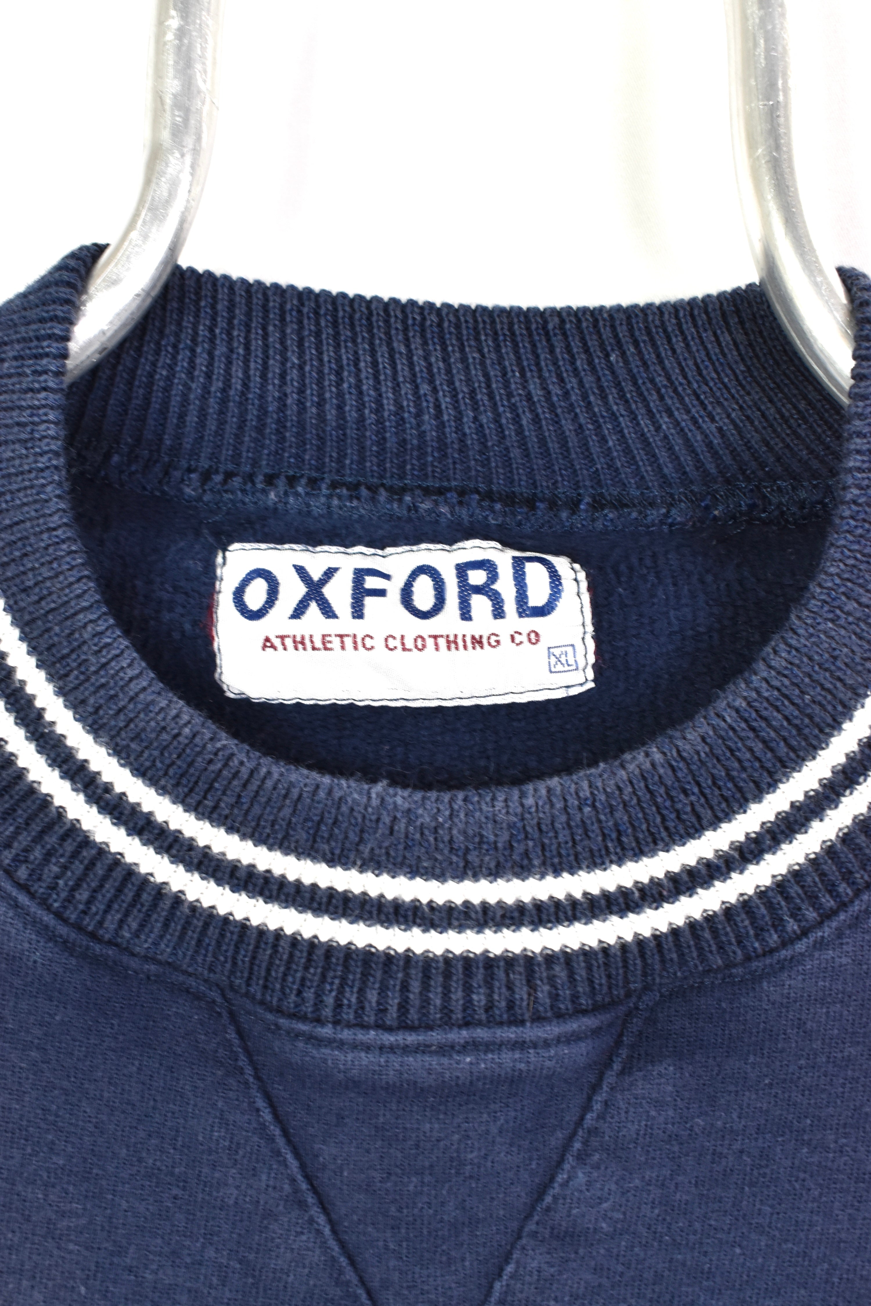 Vintage University of Oxford sweatshirt, college embroidered crewneck - XL, navy blue COLLEGE