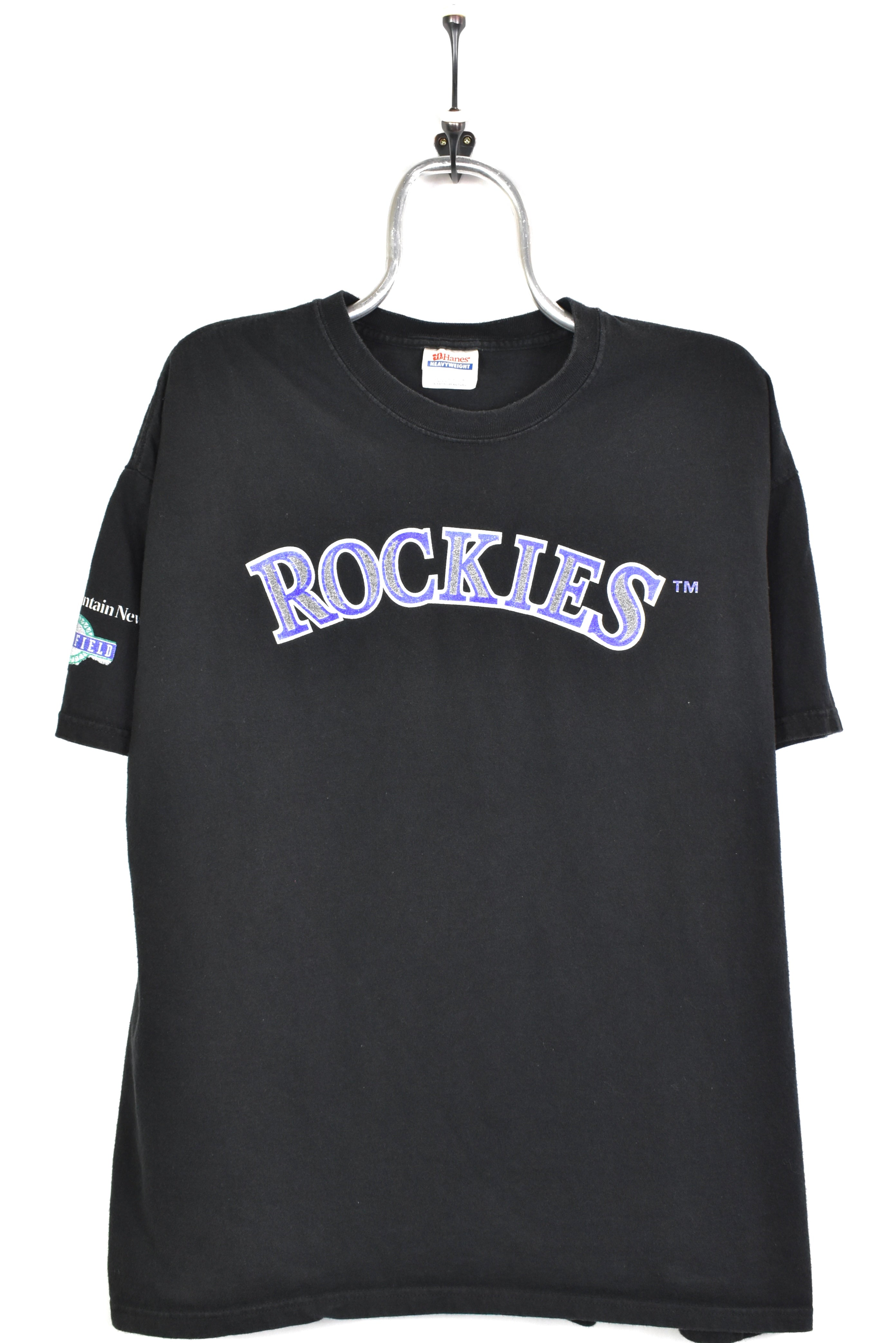 Vintage Colorado Rockies shirt, MLB graphic tee - large, black PRO SPORT