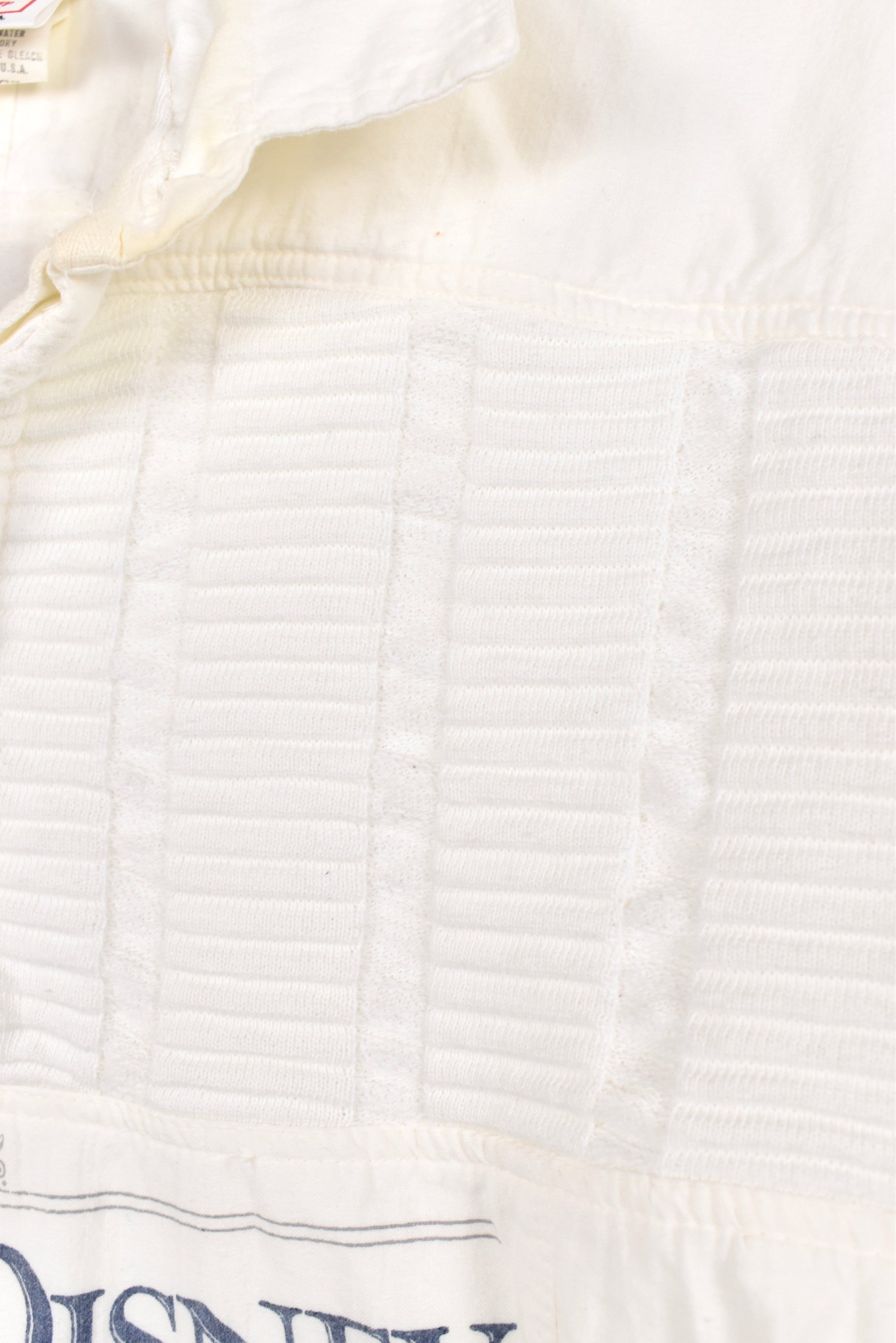 Vintage Disney sweatshirt, white collared jumper - AU M DISNEY / CARTOON