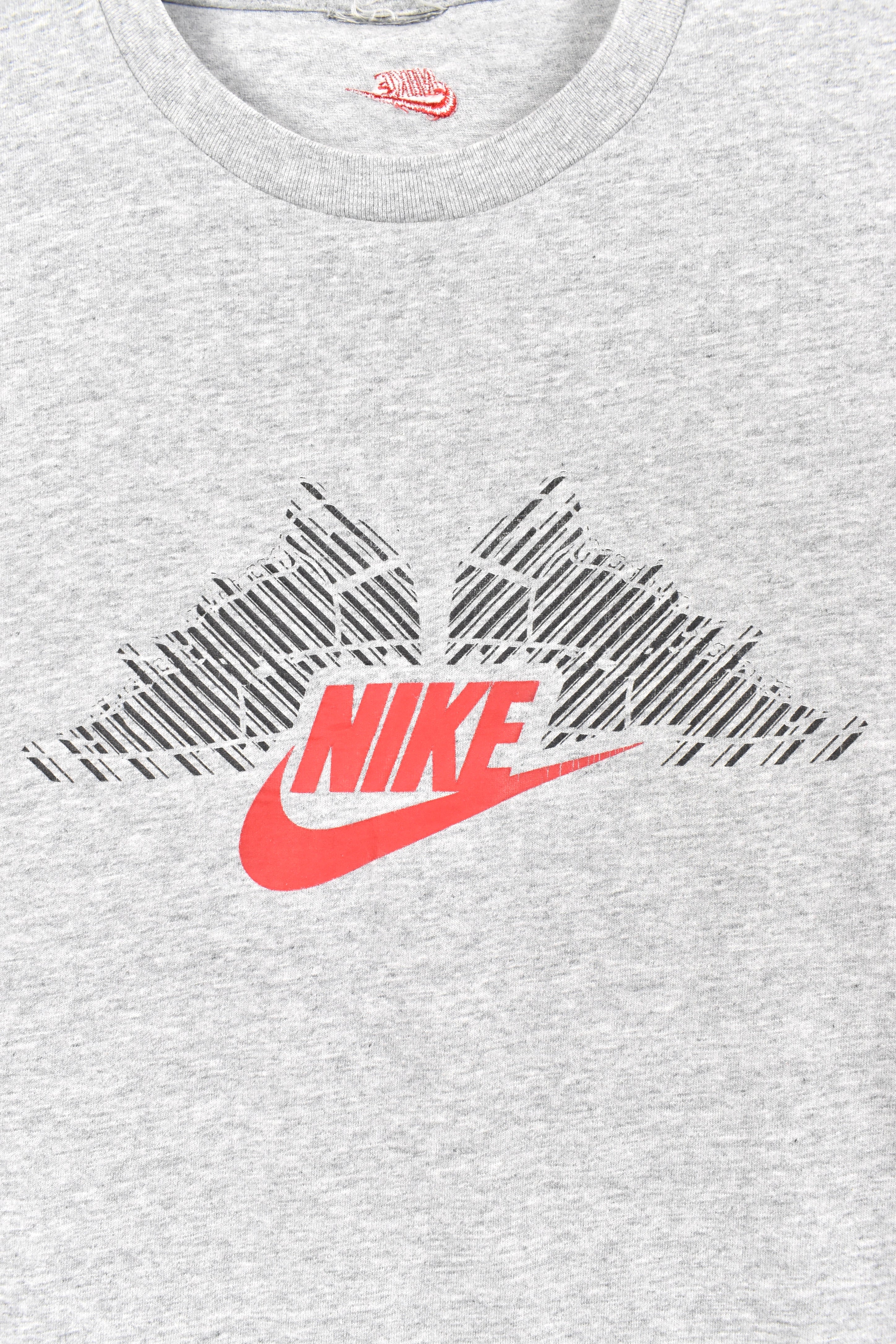 Vintage Nike shirt, grey graphic tee - AU L NIKE