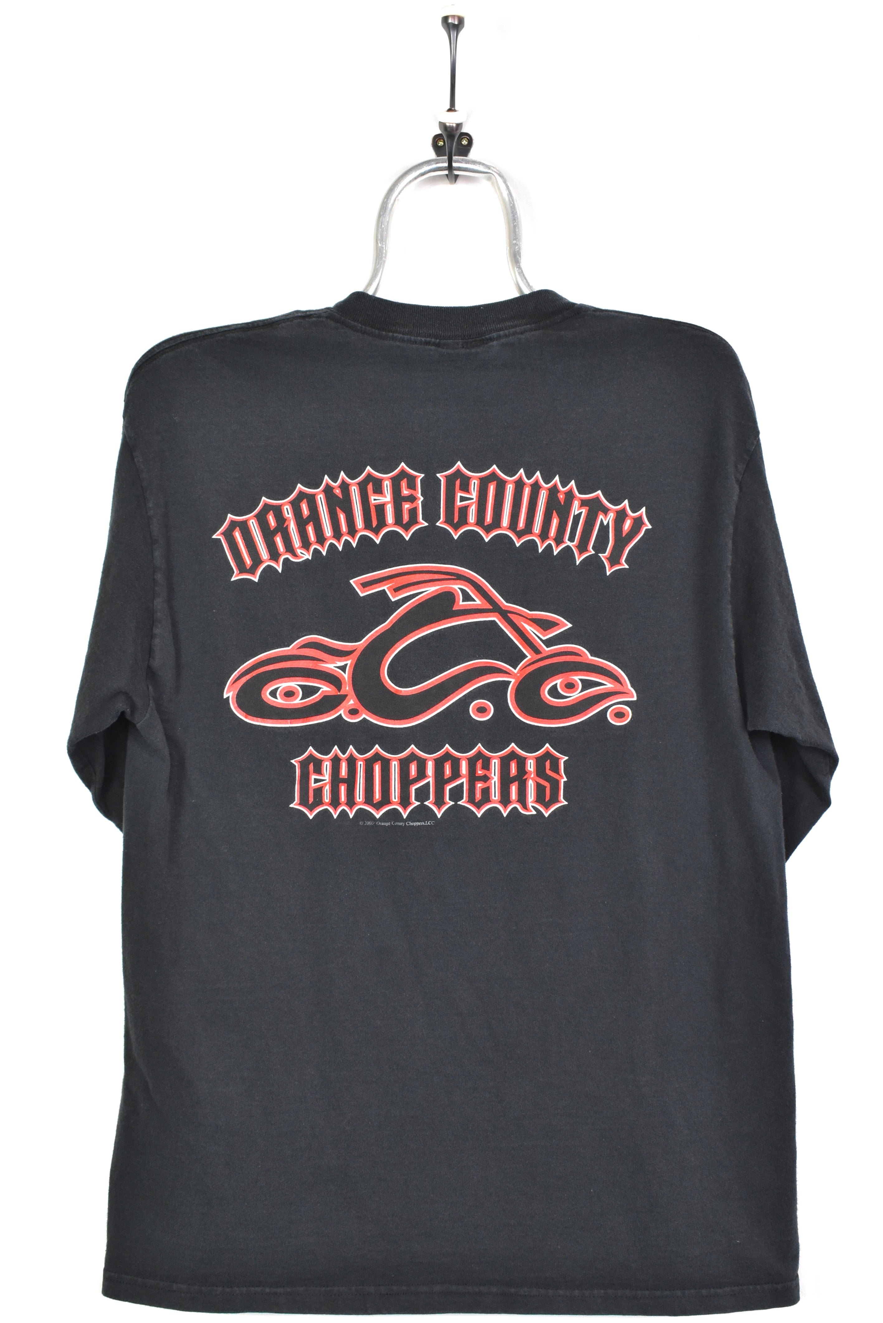 Vintage Orange County Choppers shirt, motorcycle biker long sleeve tee - small, black HARLEY DAVIDSON