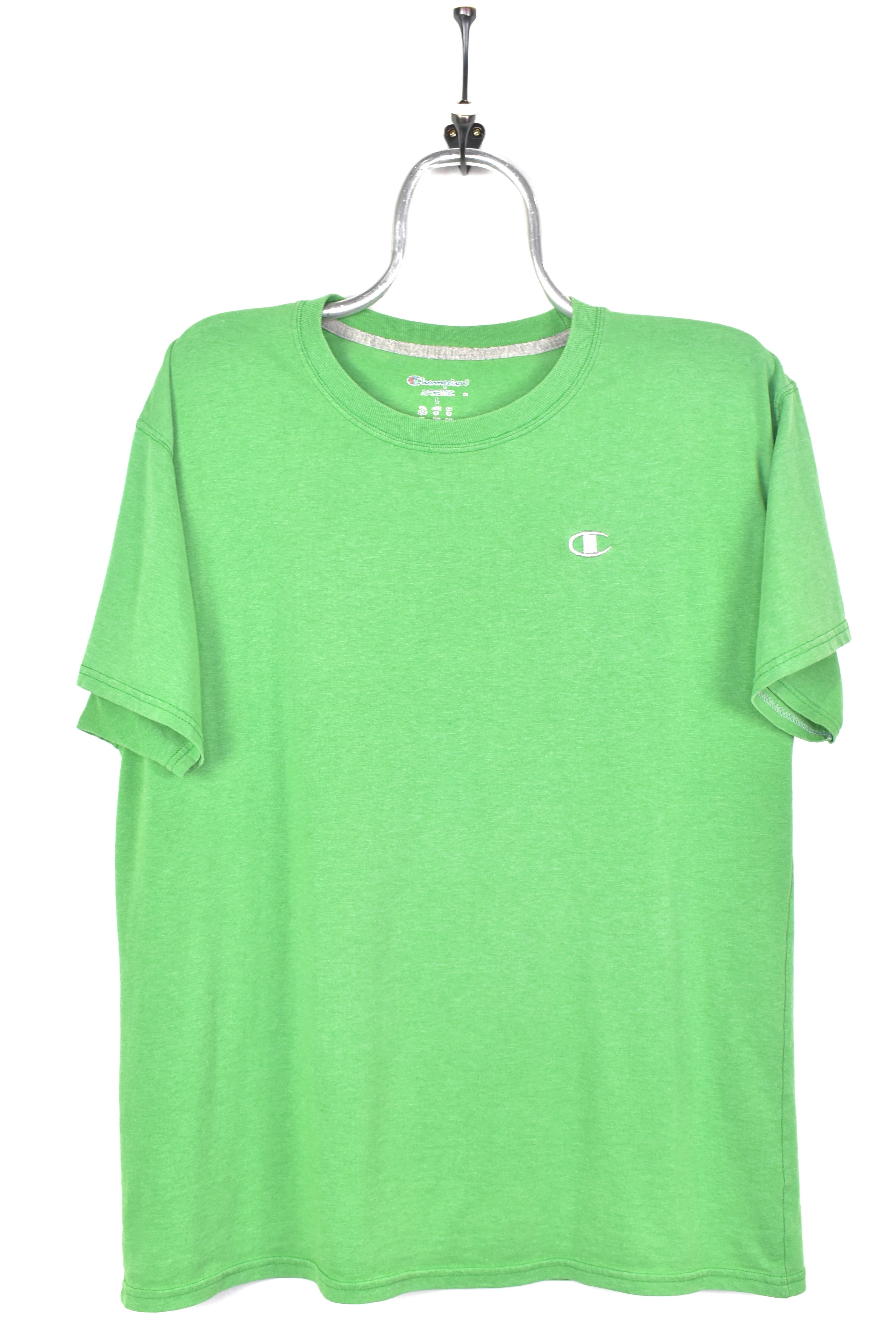 VINTAGE CHAMPION EMBROIDERED GREEN T-SHIRT | LARGE ADIDAS