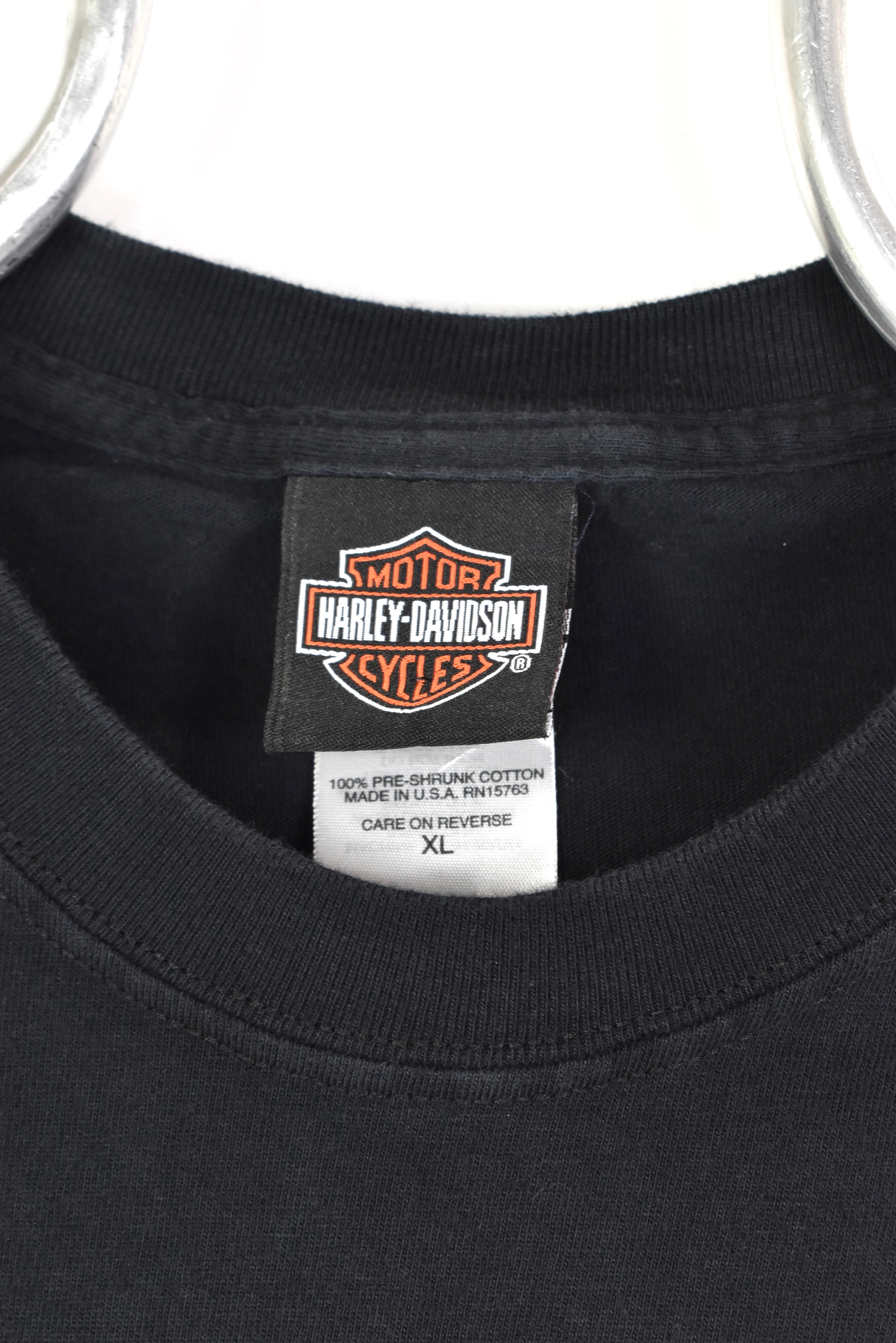 Vintage Harley Davidson shirt, motorcycle biker graphic tee - XL, black HARLEY DAVIDSON
