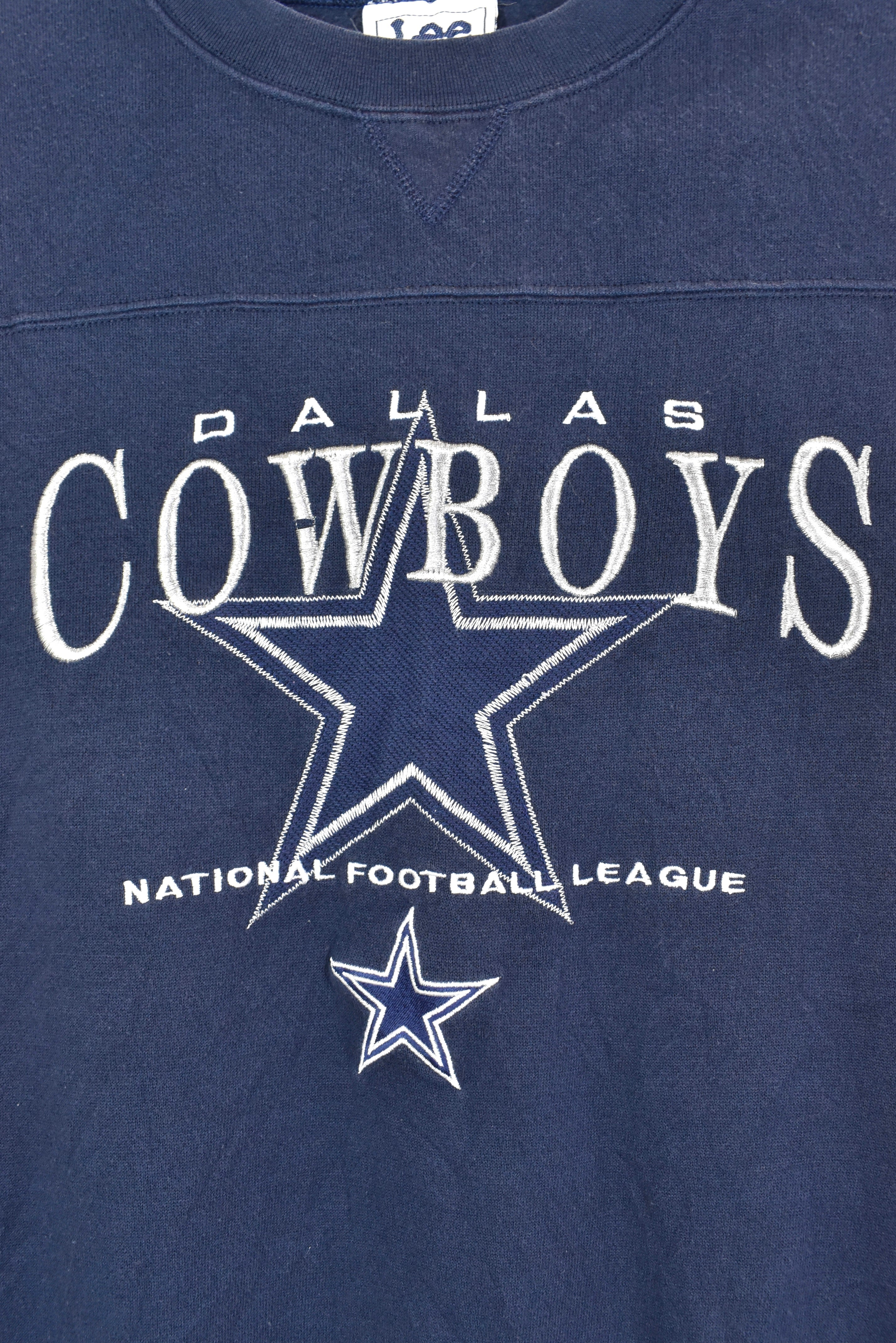 Vintage Dallas Cowboys sweatshirt, NFL navy blue embroidered crewneck - AU  Large