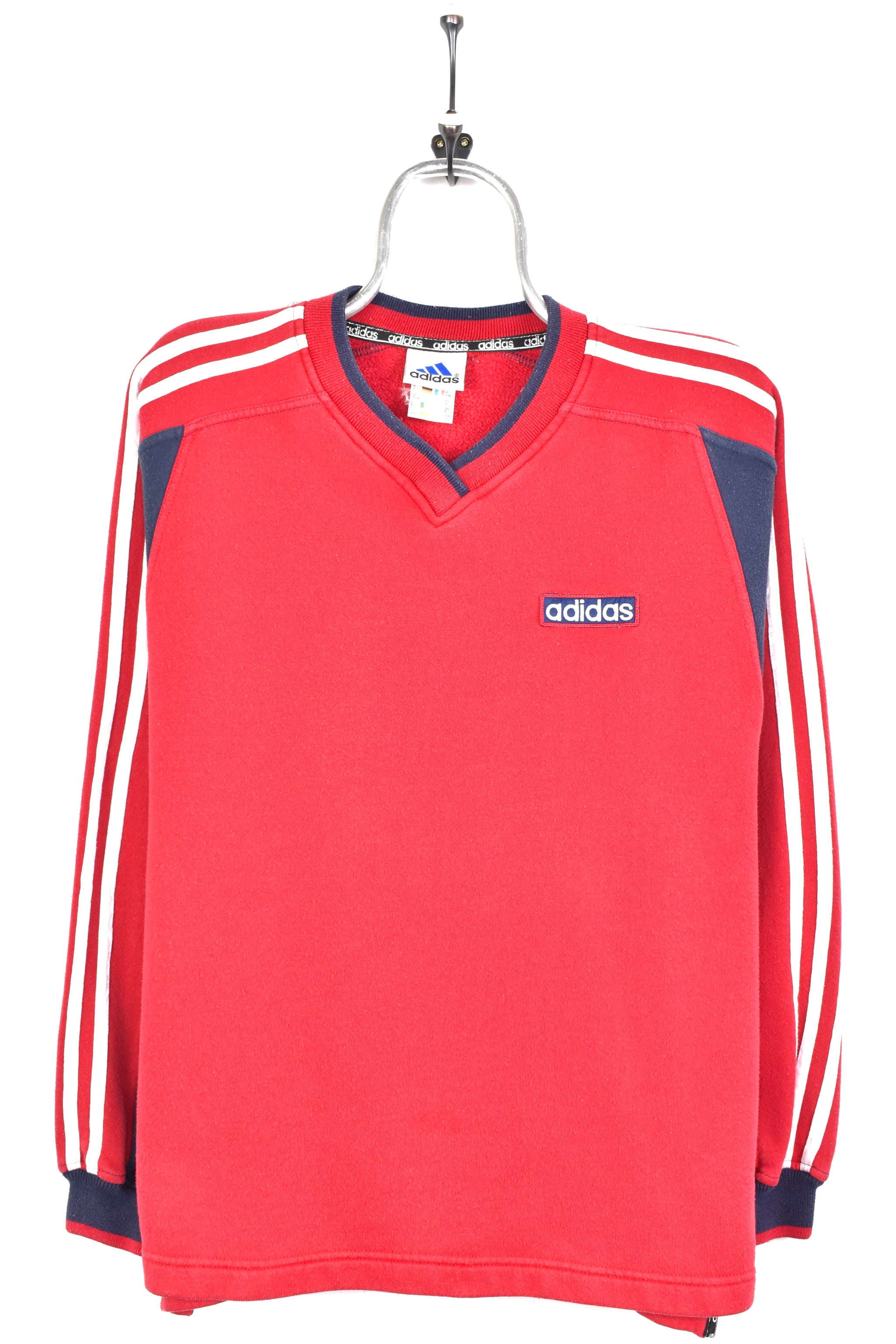 VINTAGE ADIDAS RED SWEATSHIRT | MEDIUM