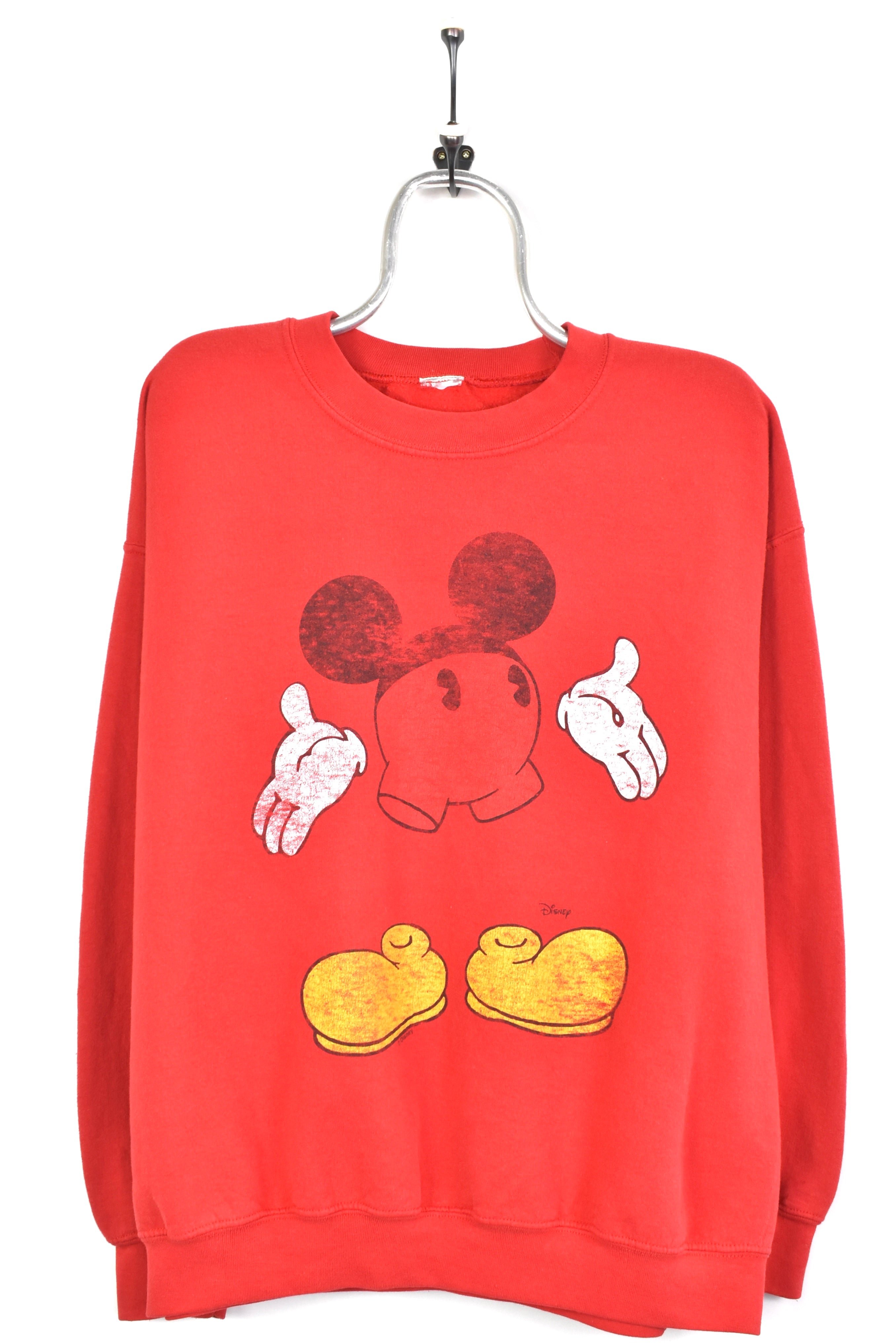 Vintage Disney sweatshirt, Mickey Mouse graphic crewneck - XL, red DISNEY / CARTOON